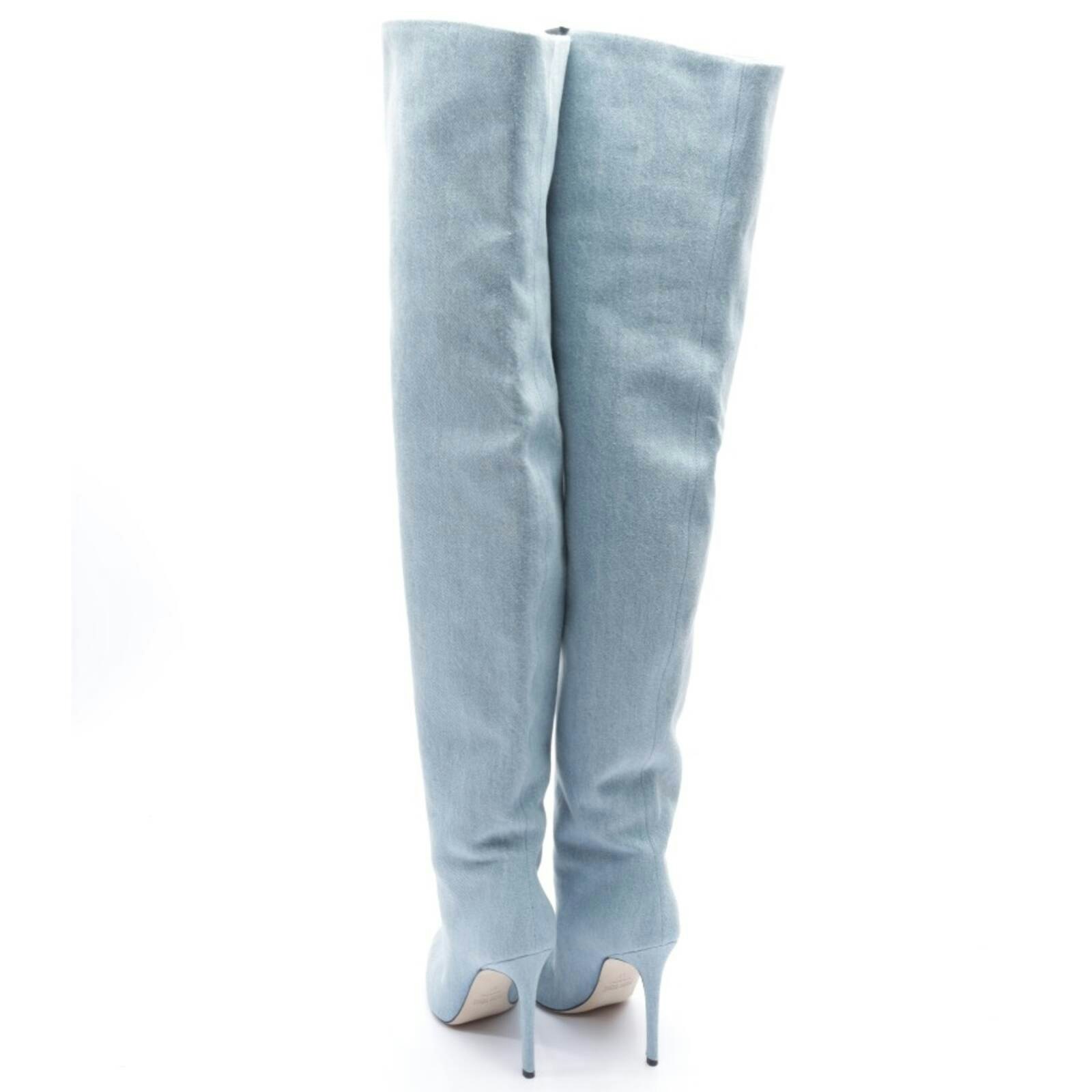 Image 2 of Over-The-Knee Boots EUR 37 Light Blue in color Blue | Vite EnVogue