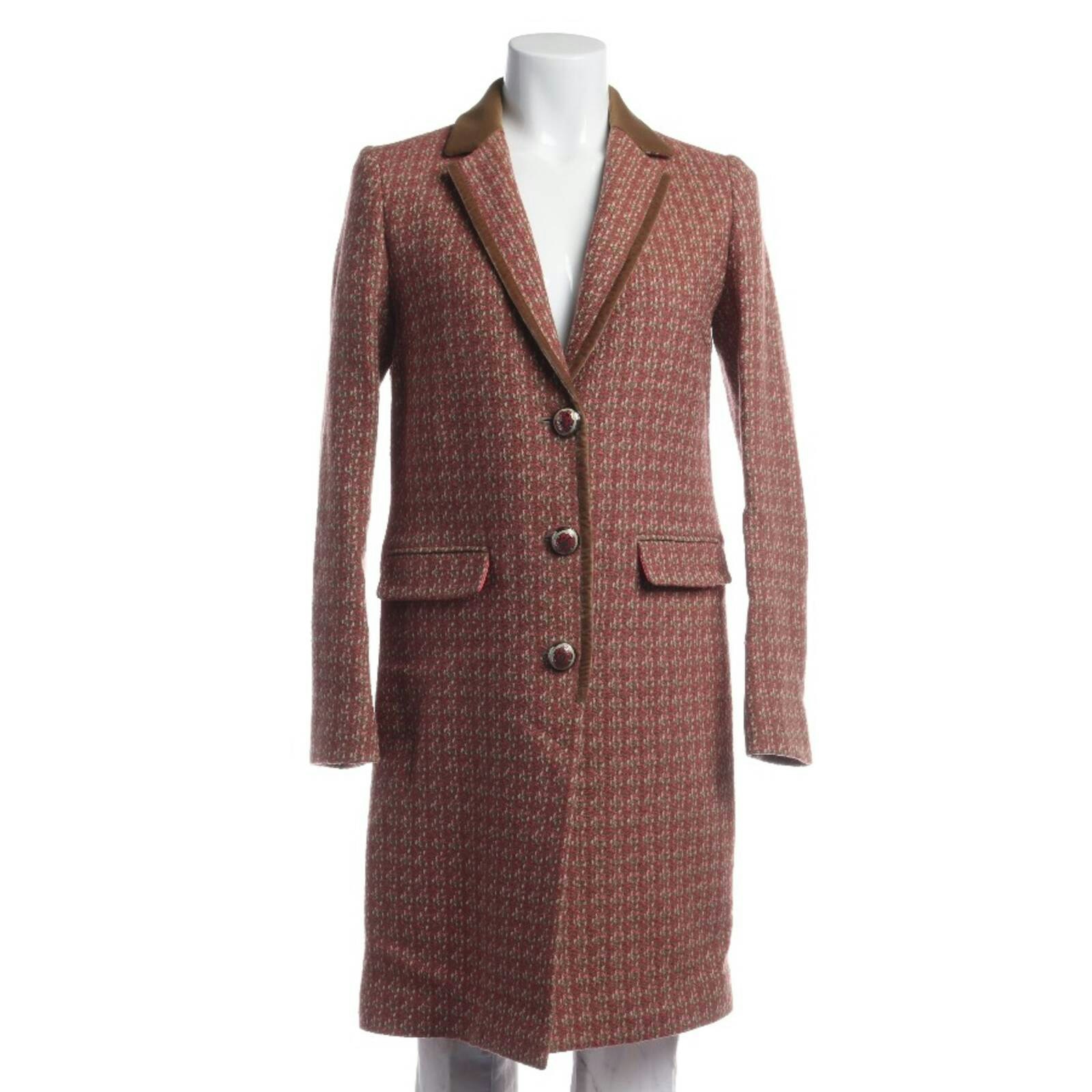 Image 1 of Mid-Season Coat 36 Multicolored in color Multicolored | Vite EnVogue