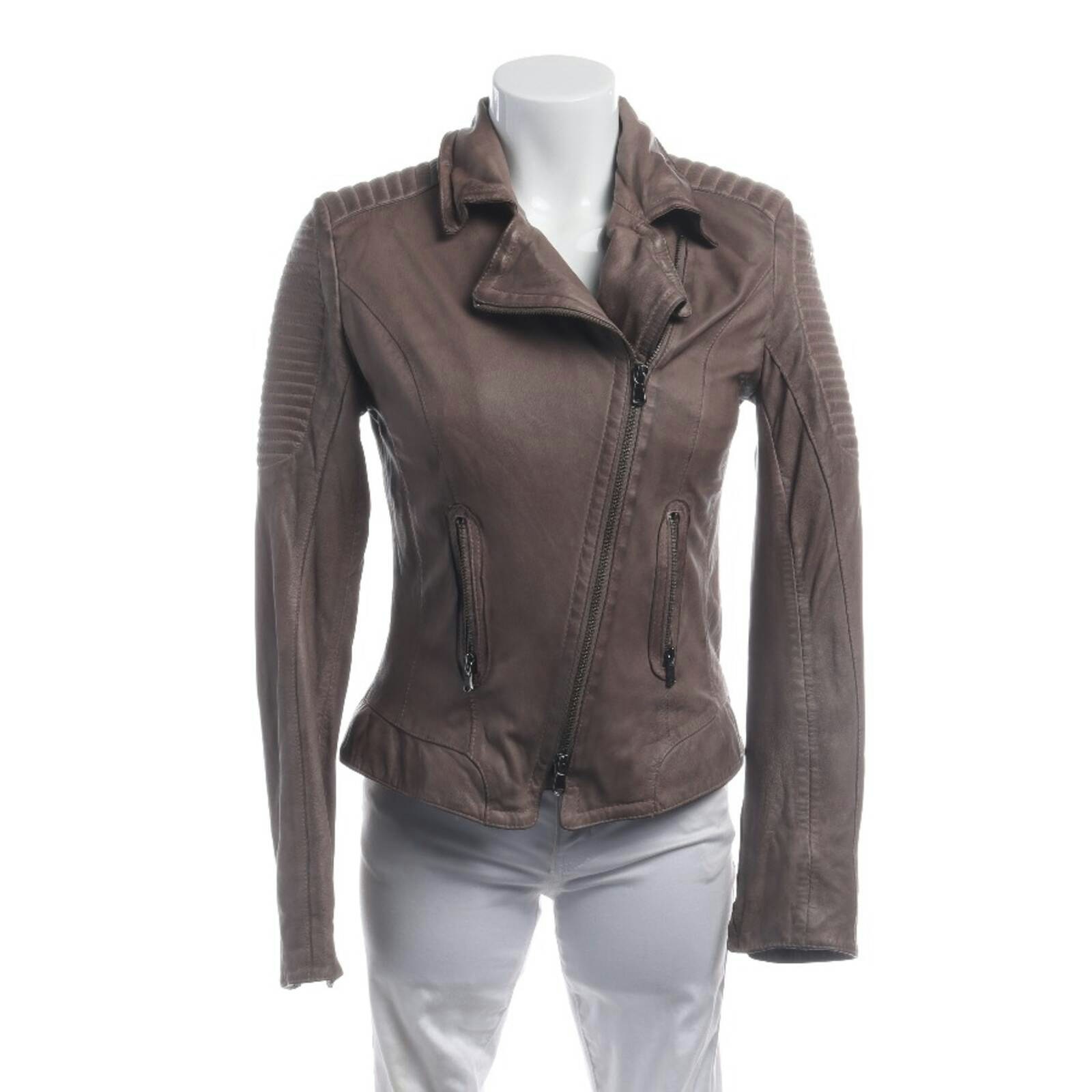 Image 1 of LeatherJacket 36 Brown in color Brown | Vite EnVogue