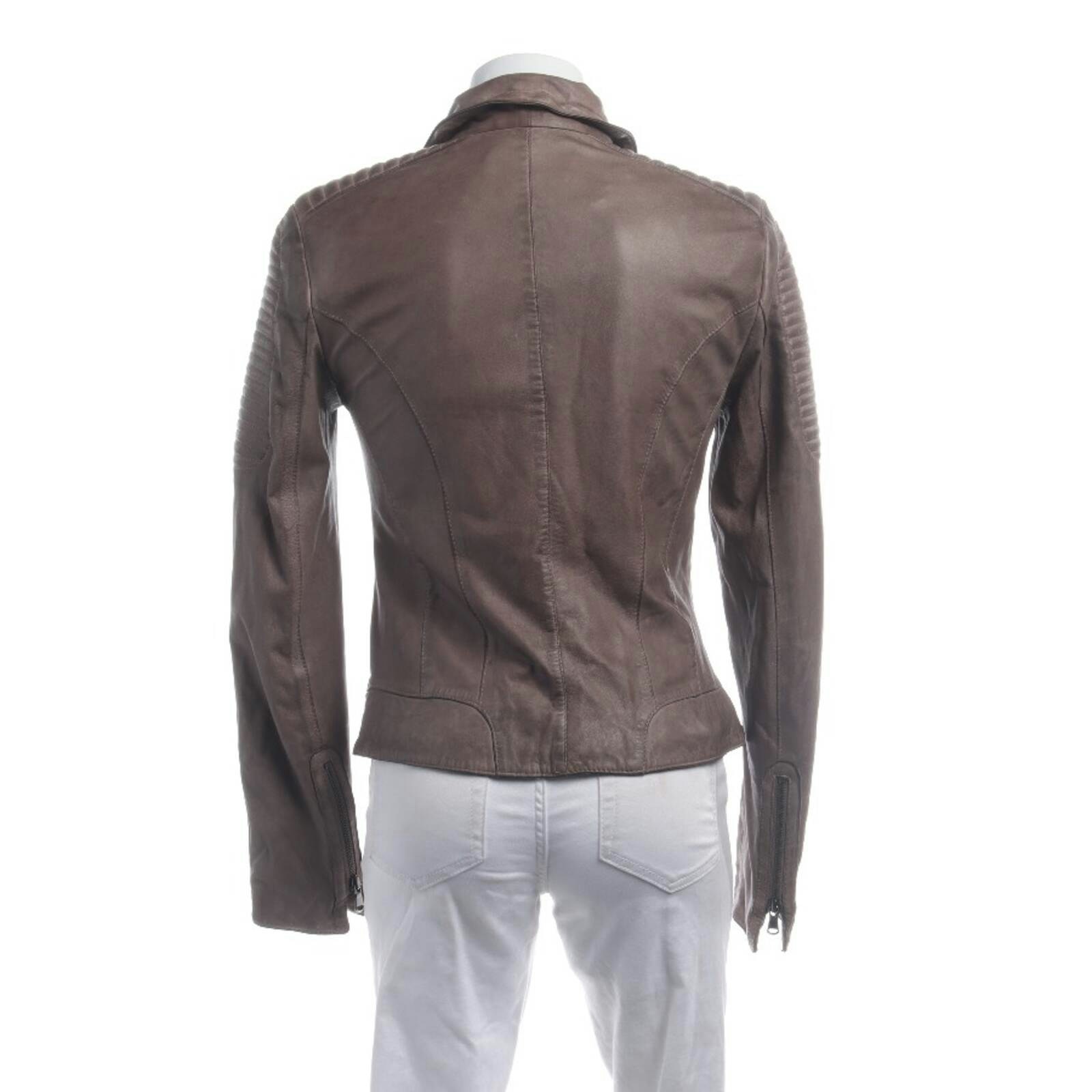 Image 2 of LeatherJacket 36 Brown in color Brown | Vite EnVogue