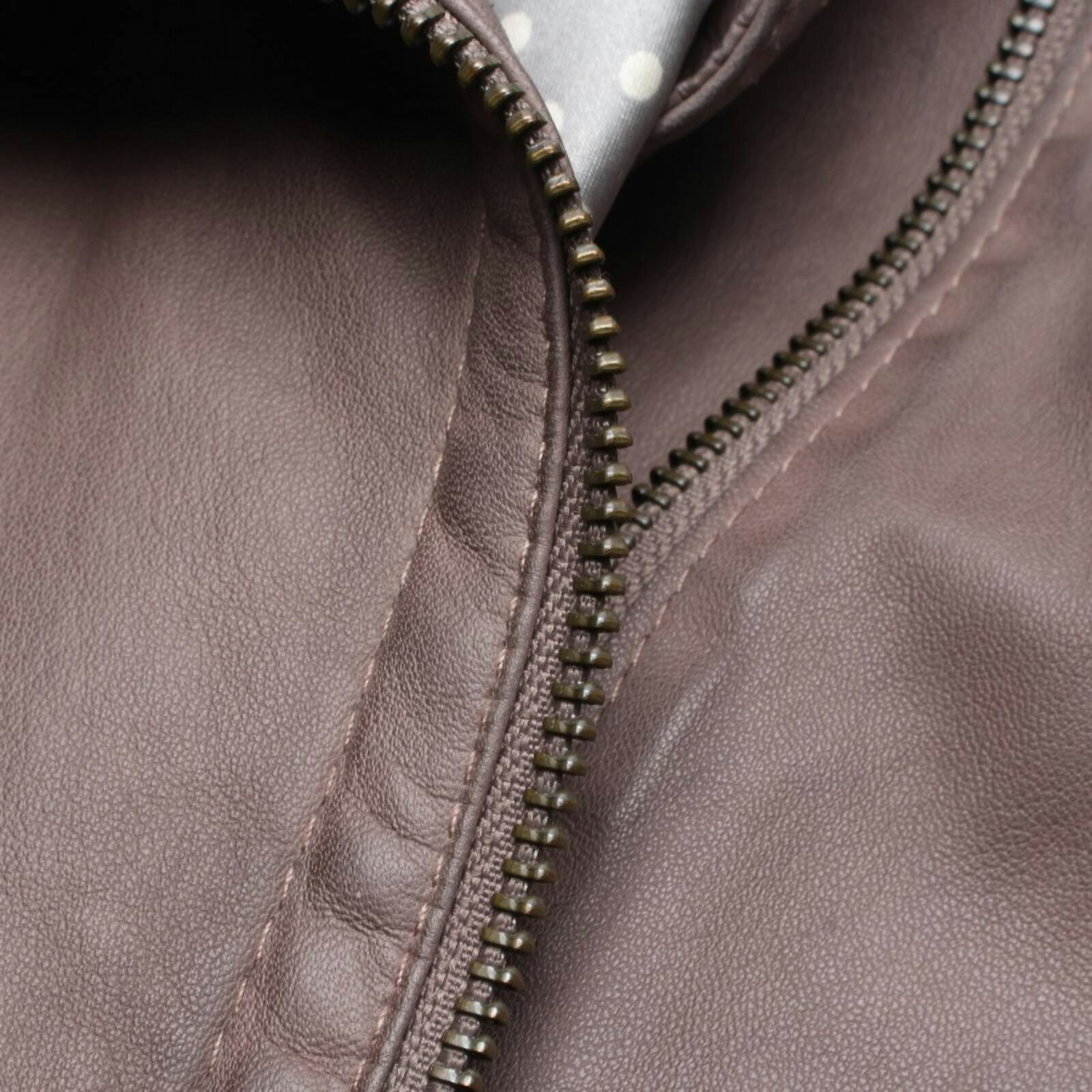 Image 3 of LeatherJacket 36 Brown in color Brown | Vite EnVogue