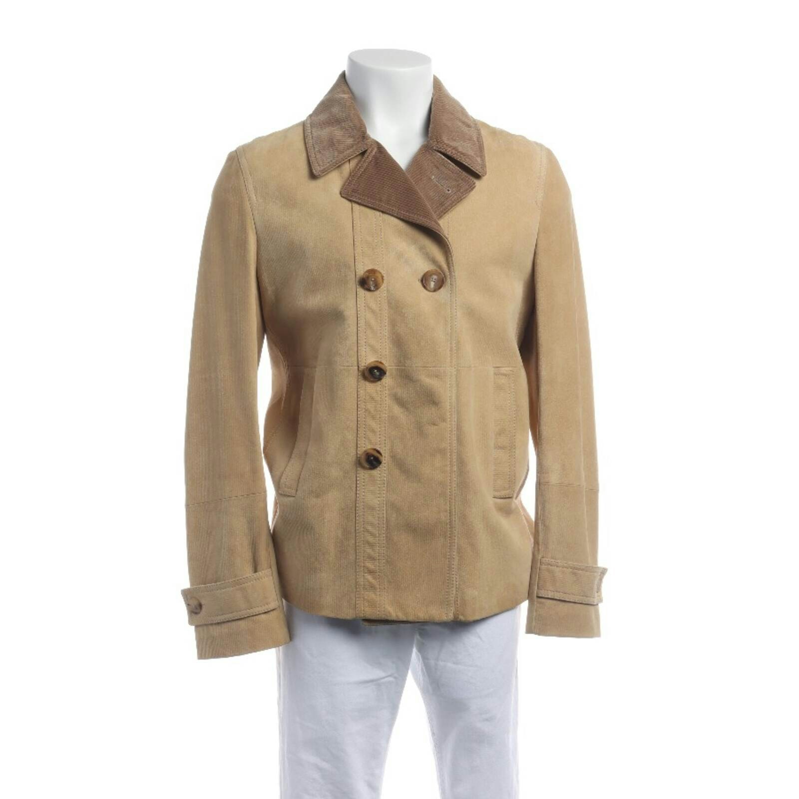 Bild 1 von Lederjacke 48 Beige in Farbe Weiß | Vite EnVogue