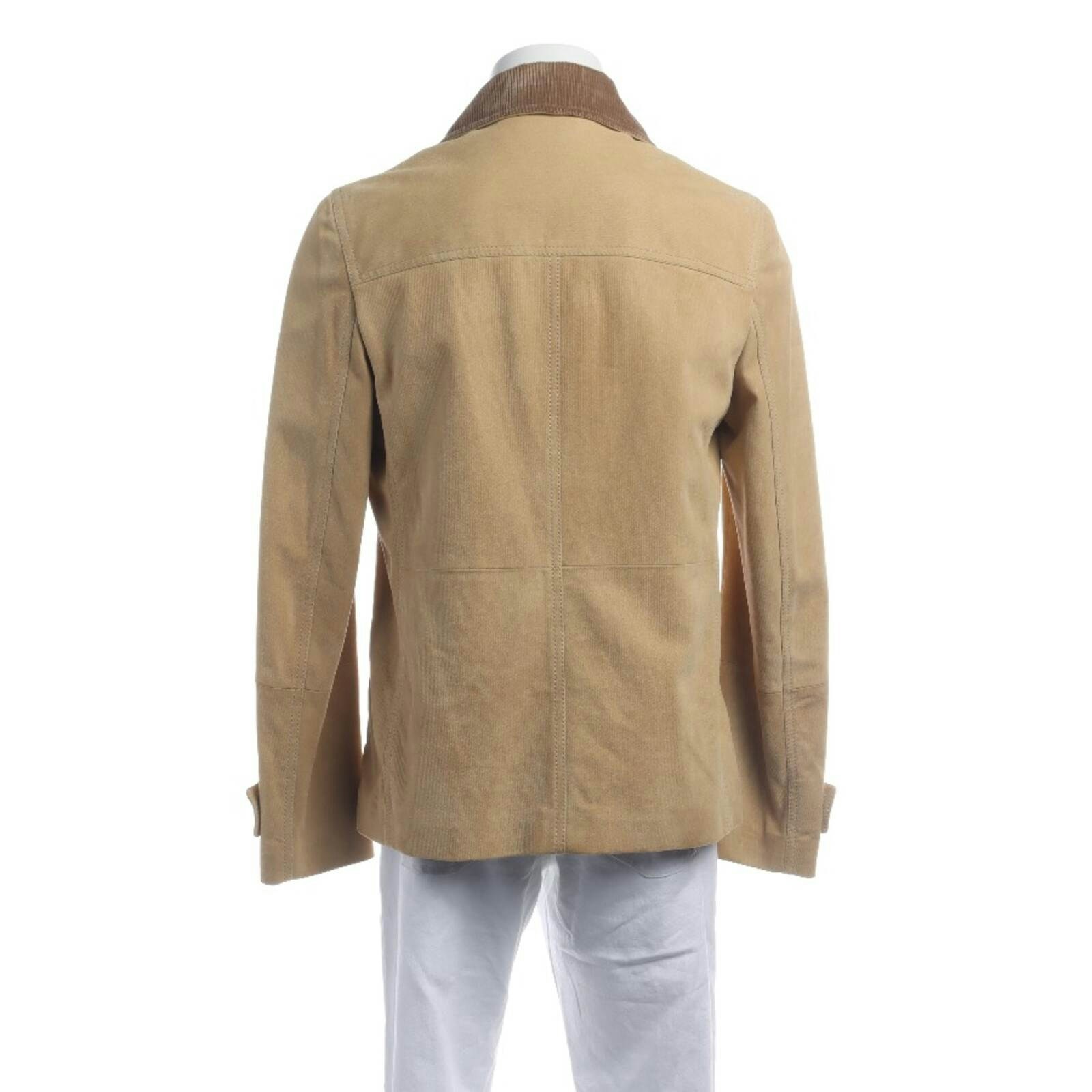 Image 2 of Leather Jacket 48 Beige in color White | Vite EnVogue