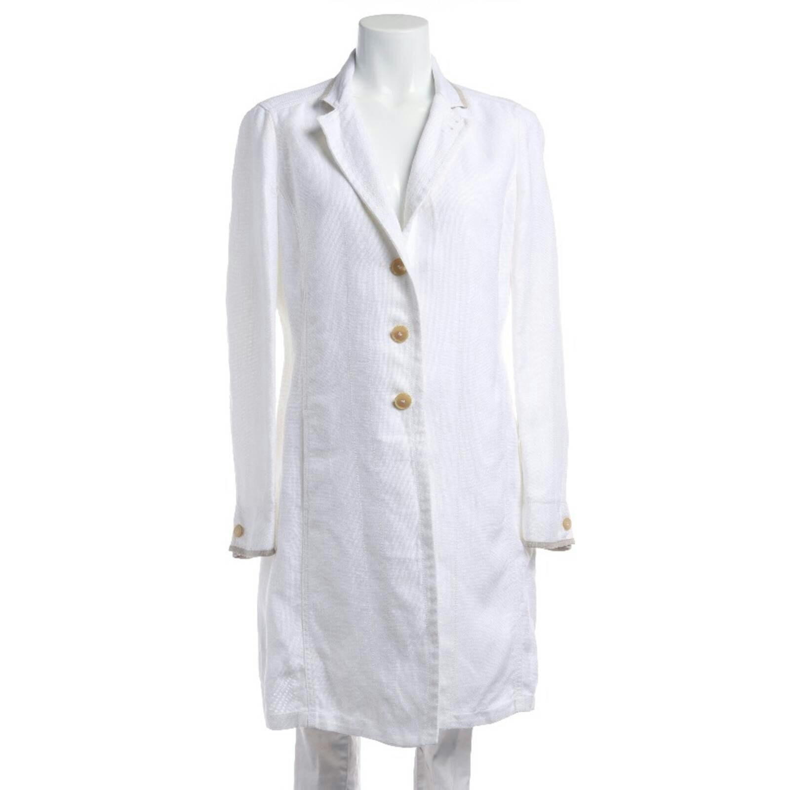 Image 1 of Mid-Season Jacket 40 White in color White | Vite EnVogue