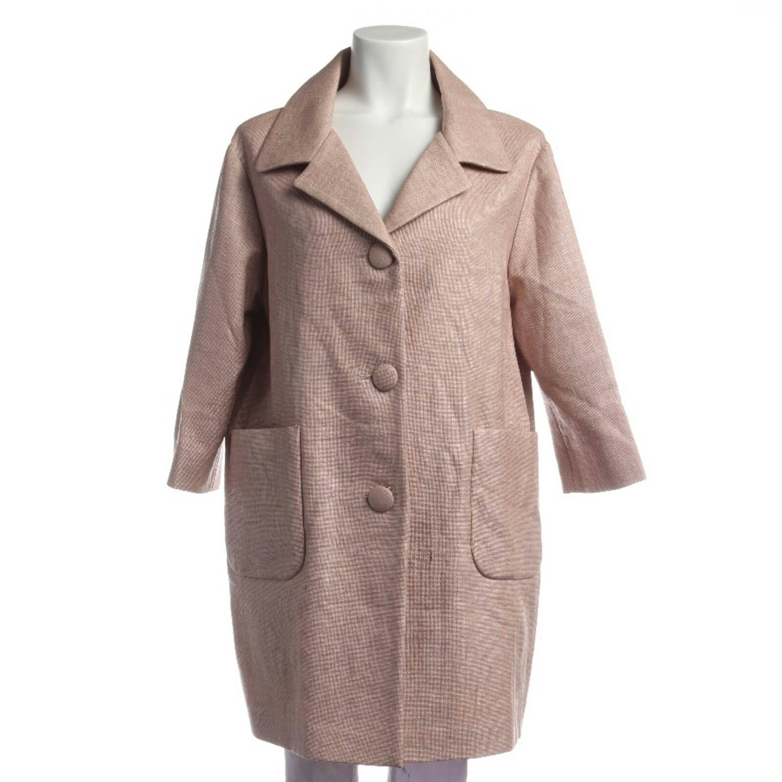 Image 1 of Mid-Season Coat 38 Light Pink in color Pink | Vite EnVogue