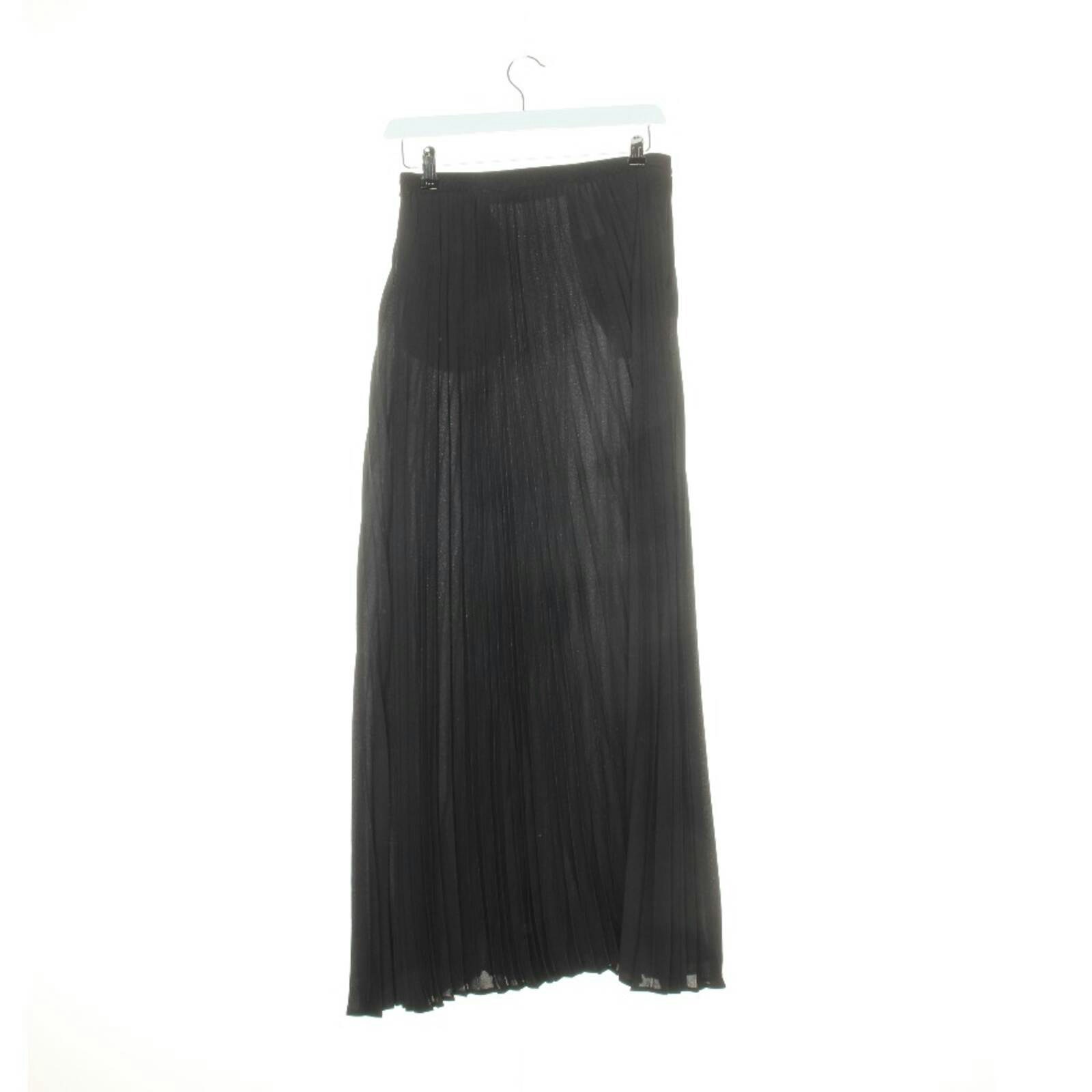 Image 2 of Skirt 34 Black in color Black | Vite EnVogue