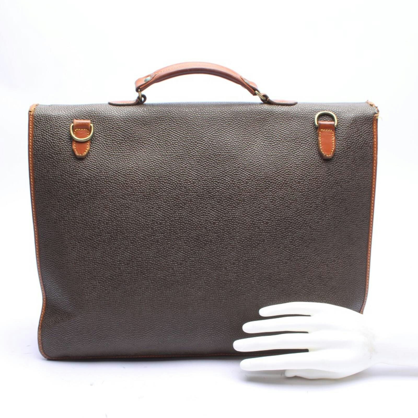 Image 2 of Briefcase Brown in color Brown | Vite EnVogue