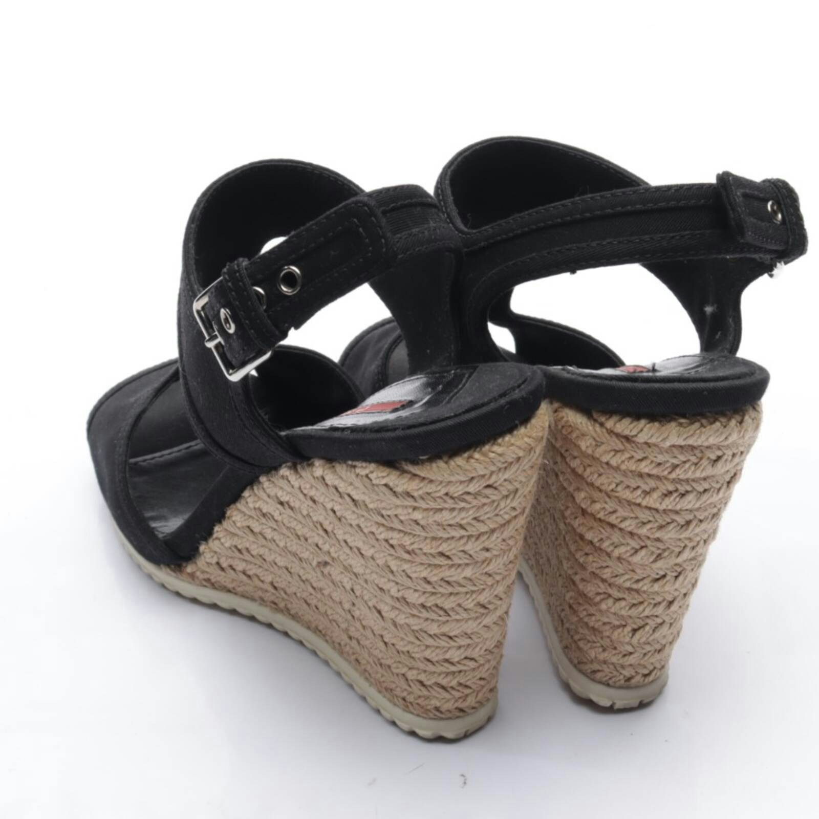 Image 2 of Wedges EUR 40.5 Black in color Black | Vite EnVogue