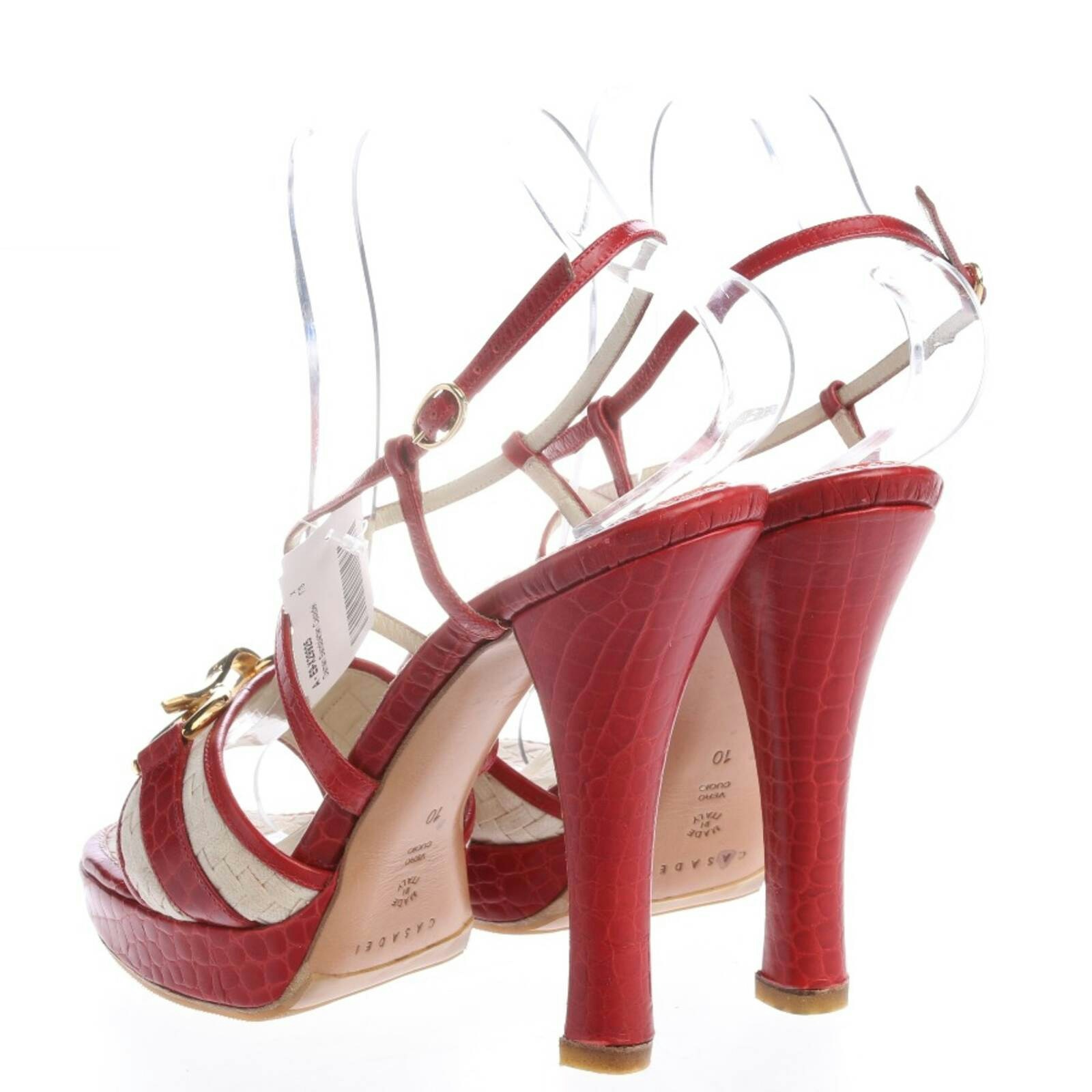 Image 2 of Heeled Sandals EUR 40 Red in color Red | Vite EnVogue