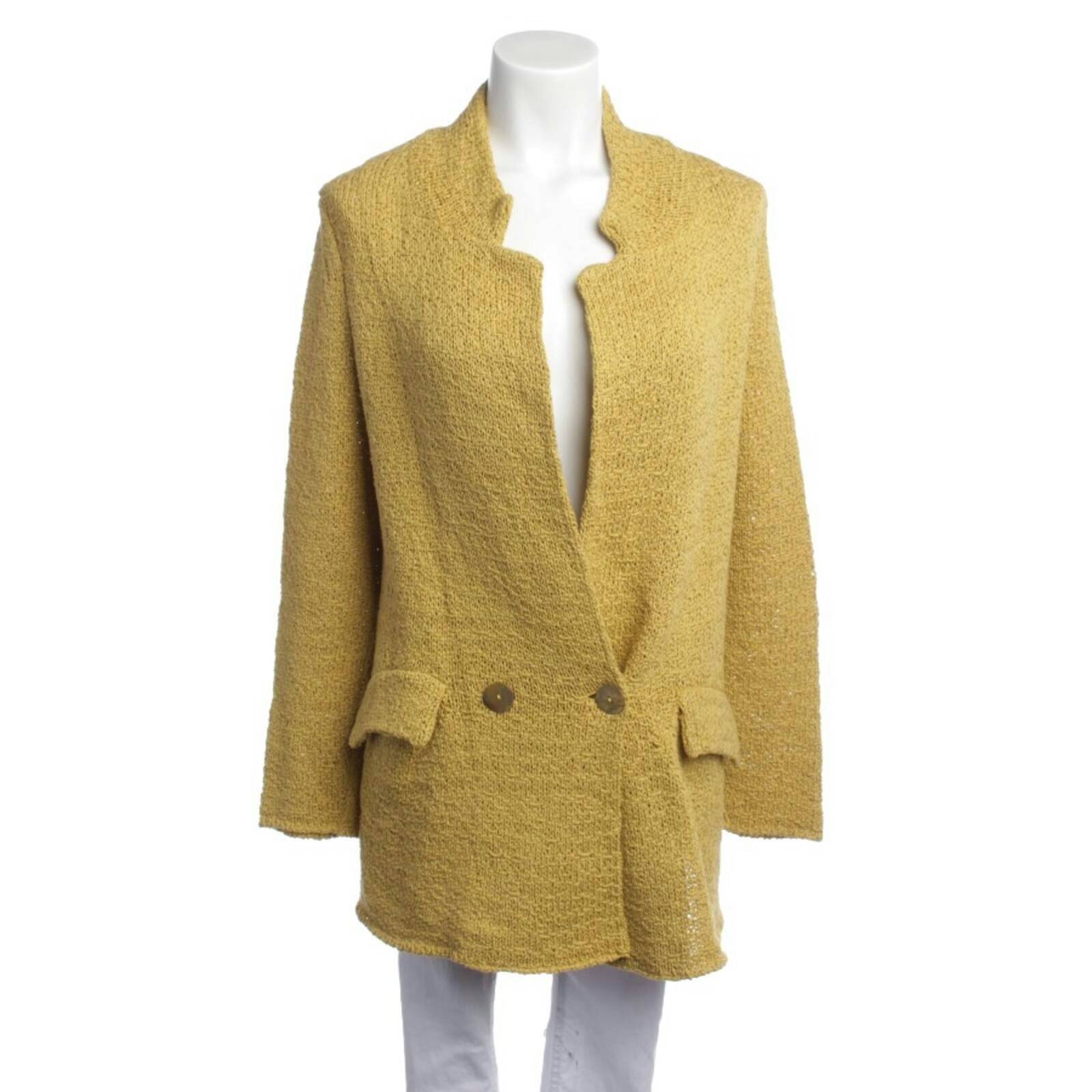 Image 1 of Cardigan 36 Mustard Yellow in color Yellow | Vite EnVogue