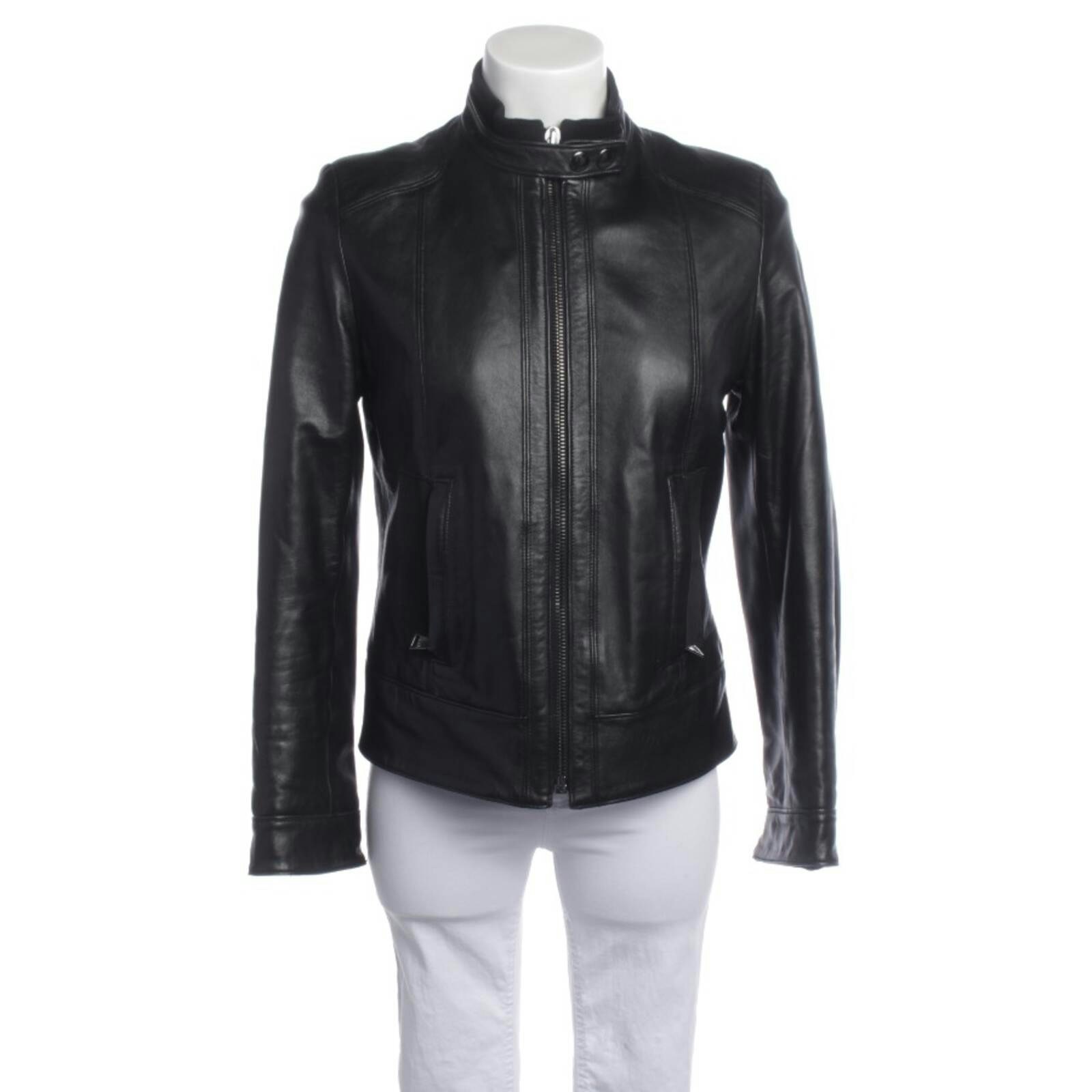 Image 1 of Mid-Season Jacket 36 Black in color Black | Vite EnVogue