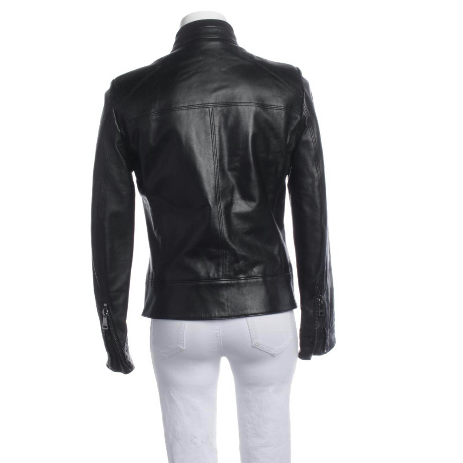 Image 2 of Mid-Season Jacket 36 Black in color Black | Vite EnVogue