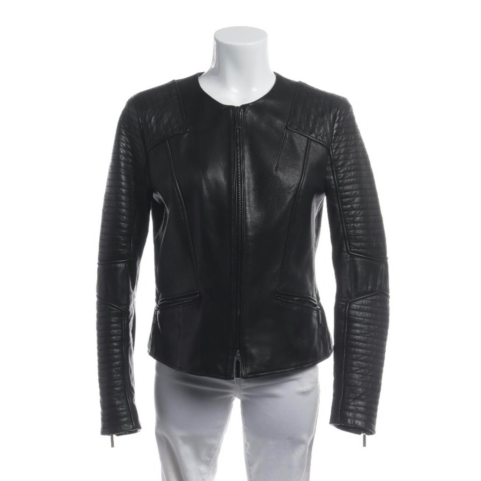 Image 1 of LeatherJacket 38 Black in color Black | Vite EnVogue