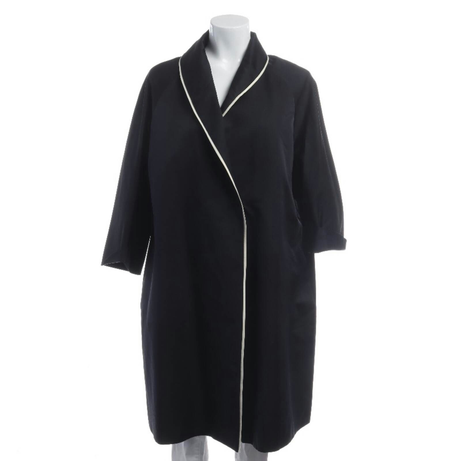 Image 1 of Mid-Season Coat 34 Navy in color Blue | Vite EnVogue