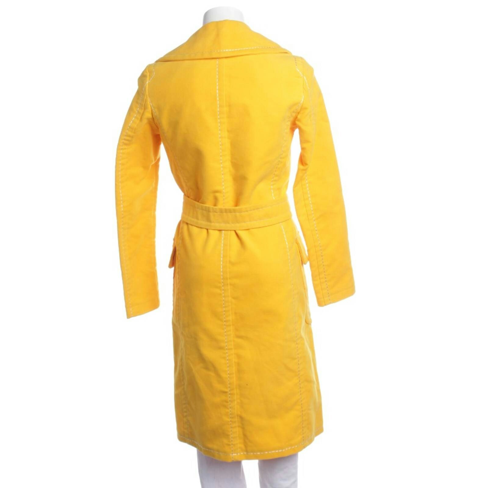 Image 2 of Mid-Season Coat 32 Yellow in color Yellow | Vite EnVogue