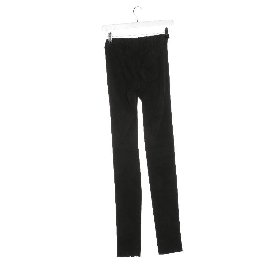 Image 2 of Leather Pants 34 Black in color Black | Vite EnVogue