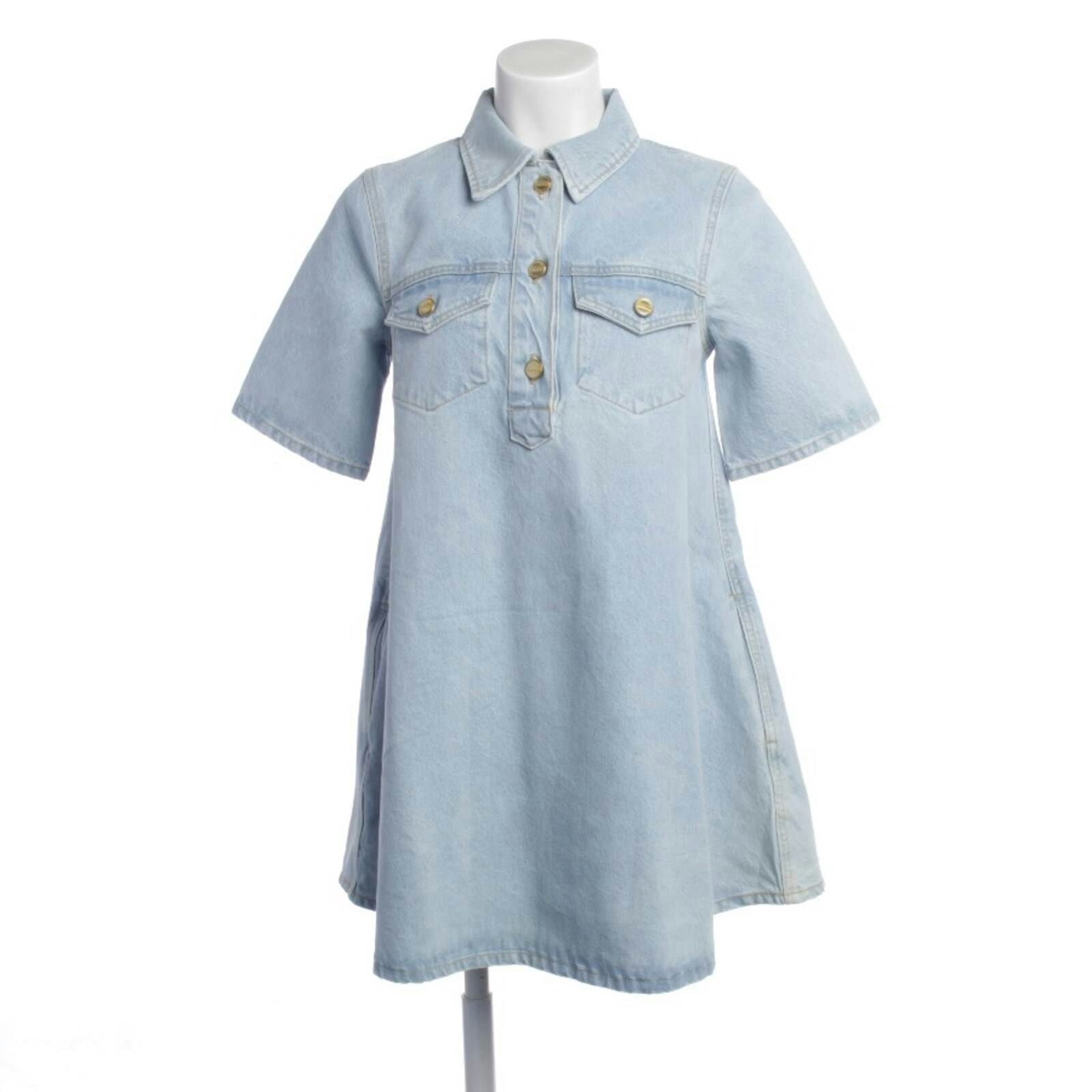 Image 1 of Denim Dress 34 Light Blue in color Blue | Vite EnVogue