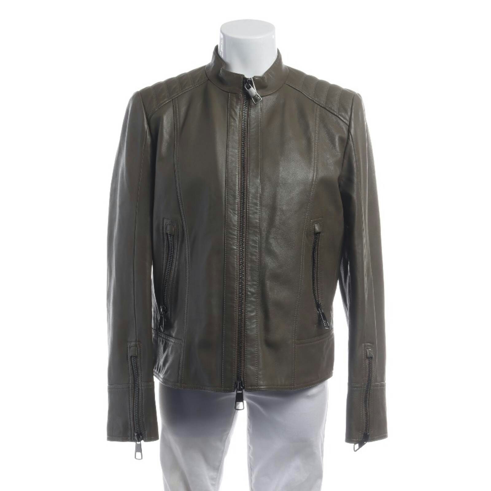 Image 1 of LeatherJacket 40 Gray in color Gray | Vite EnVogue