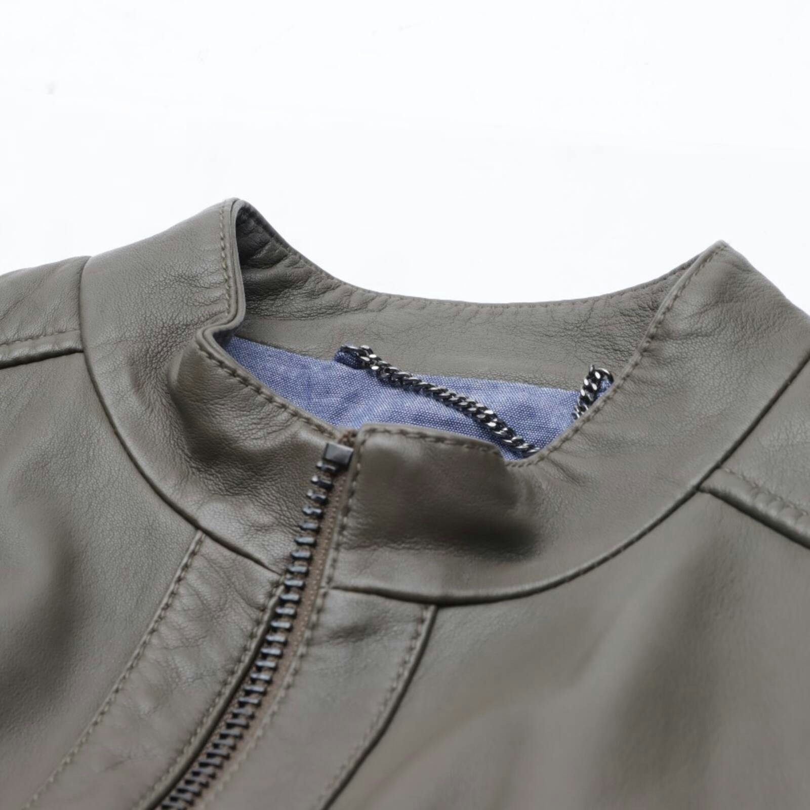 Image 3 of LeatherJacket 40 Gray in color Gray | Vite EnVogue