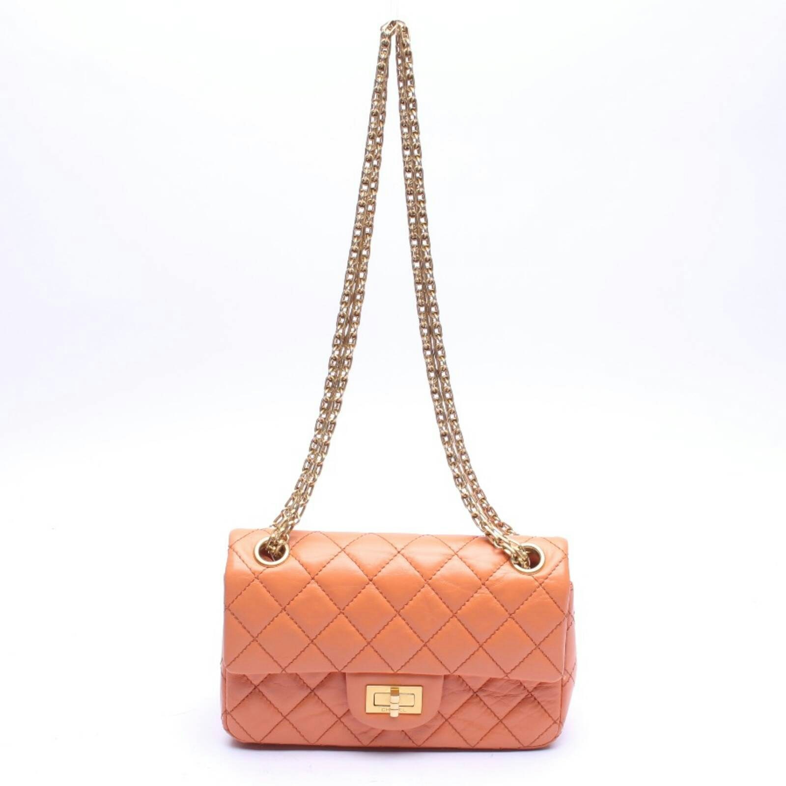 Image 1 of 2.55 Shoulder Bag Orange in color Orange | Vite EnVogue