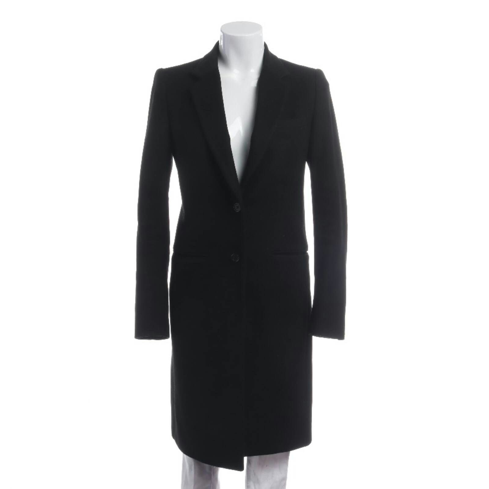 Image 1 of Mid-Season Coat 36 Black in color Black | Vite EnVogue