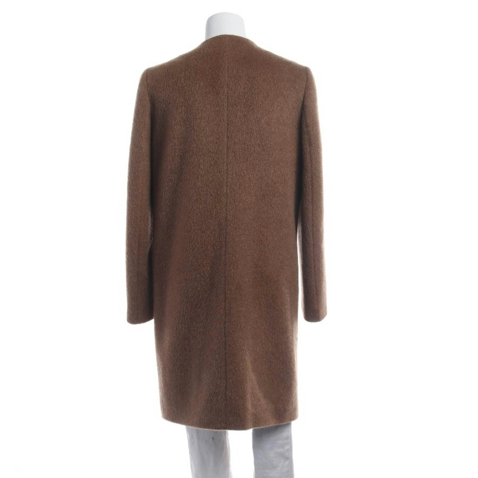 Image 2 of Mid-Season Coat 38 Light Brown in color Brown | Vite EnVogue