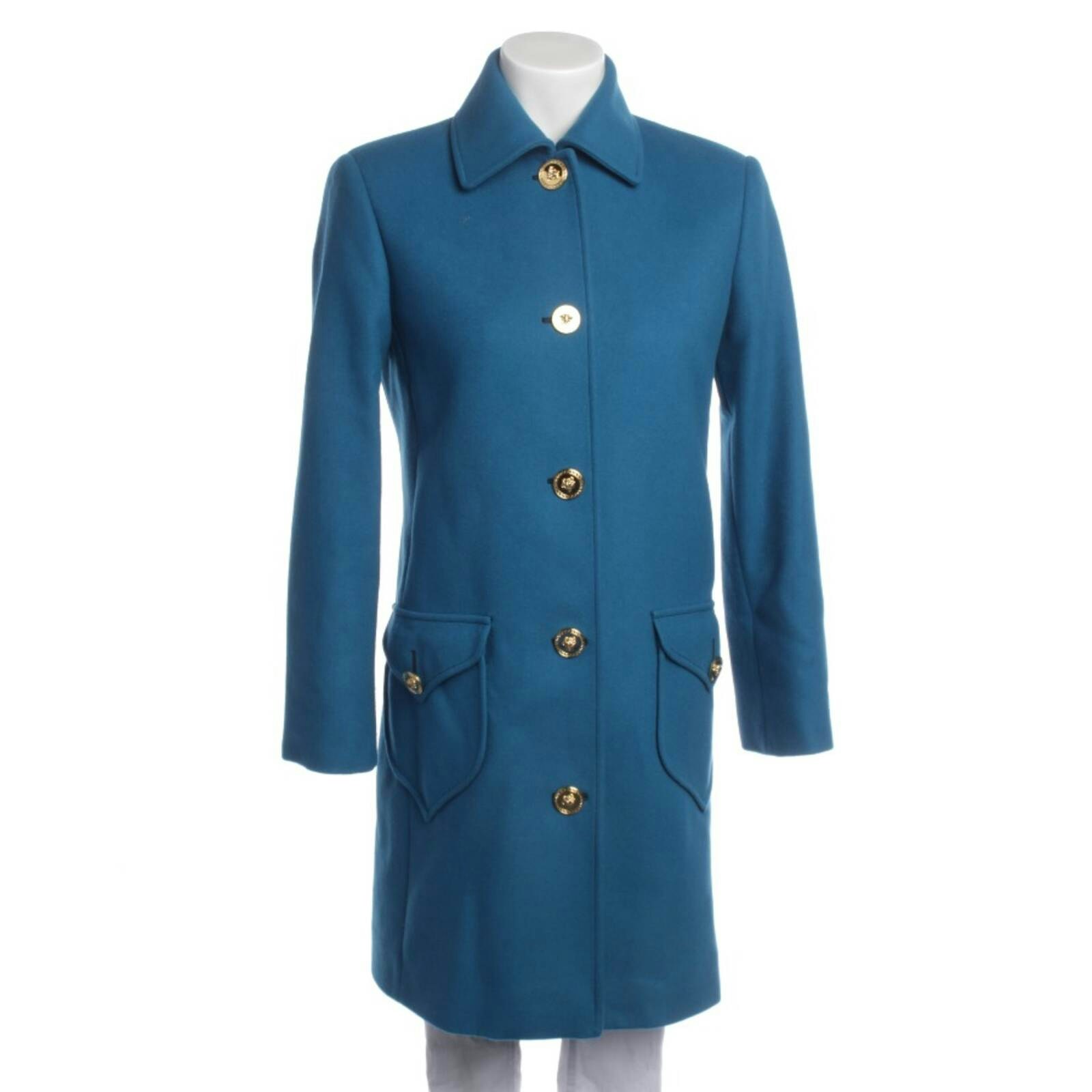 Image 1 of Winter Coat 34 Turquoise in color Blue | Vite EnVogue