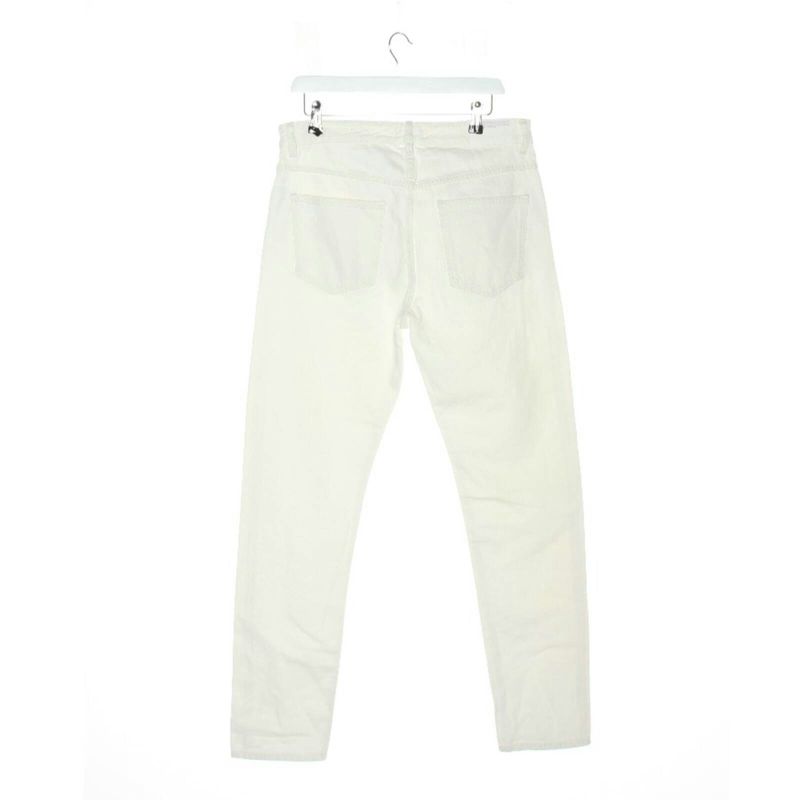 Image 2 of Straight Fit Jeans W31 Cream in color White | Vite EnVogue