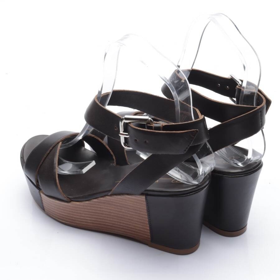 Image 2 of Wedges EUR 36 Dark Brown in color Brown | Vite EnVogue