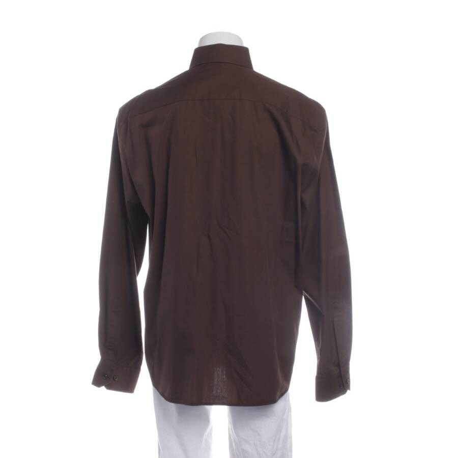 Image 2 of Casual Shirt 43 Dark Brown in color Brown | Vite EnVogue