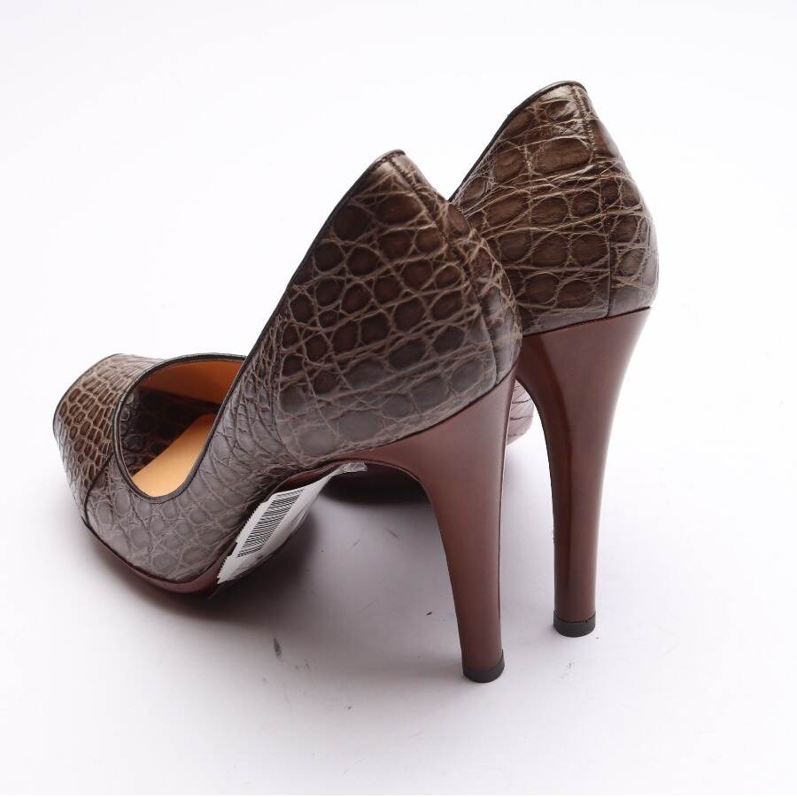 Image 2 of Peep Toes EUR 39.5 Brown in color Brown | Vite EnVogue