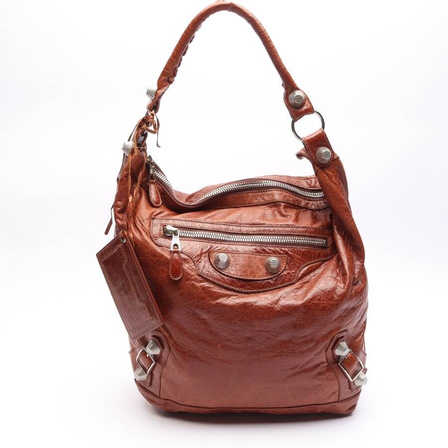 Image 1 of Classic Day Shoulder Bag Brown in color Brown | Vite EnVogue