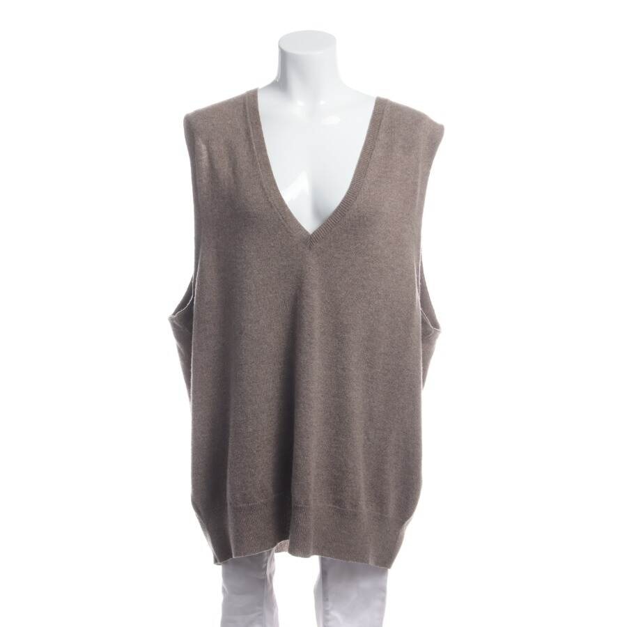 Image 1 of Sweater Vest One Size Brown in color Brown | Vite EnVogue