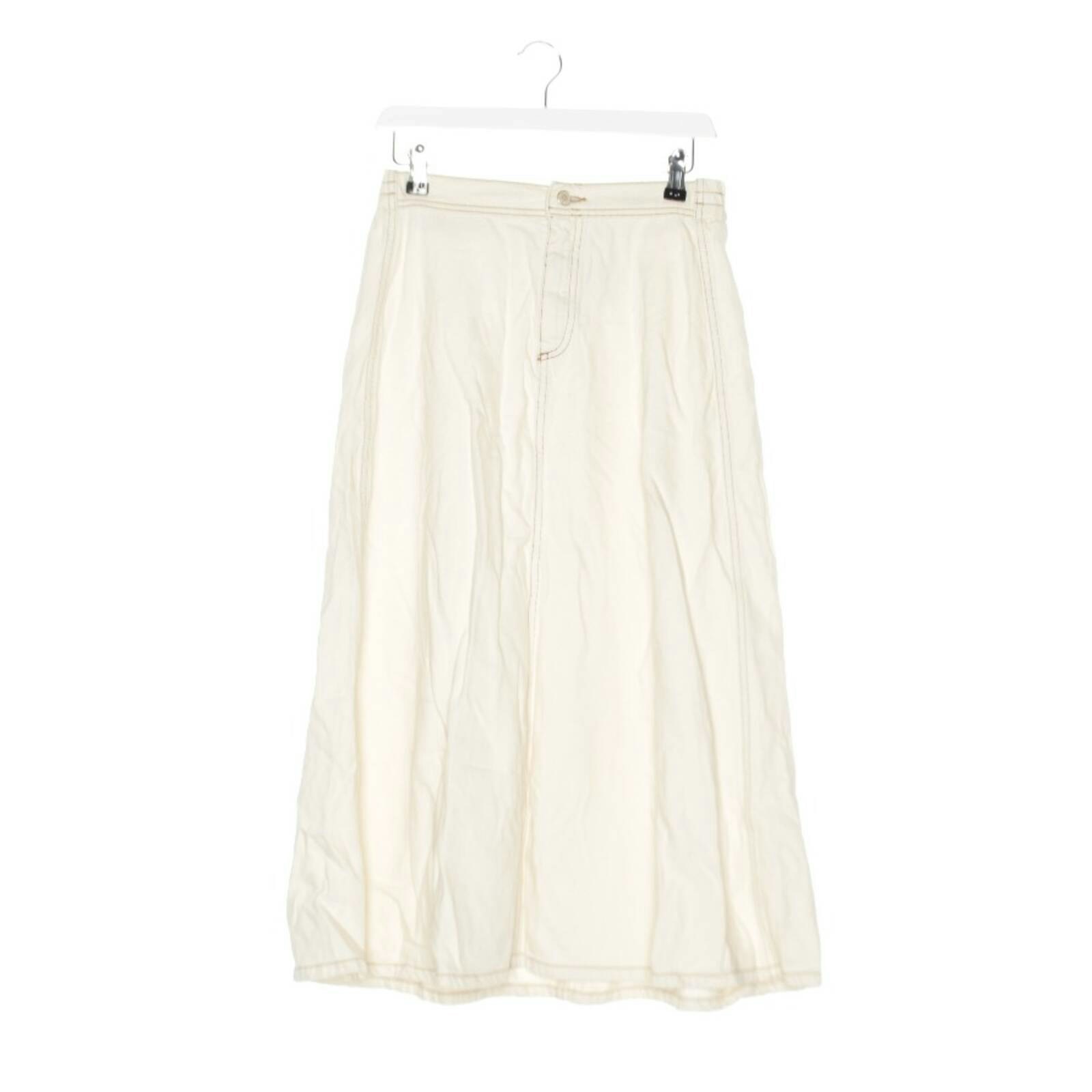 Image 1 of Skirt W28 Beige in color White | Vite EnVogue