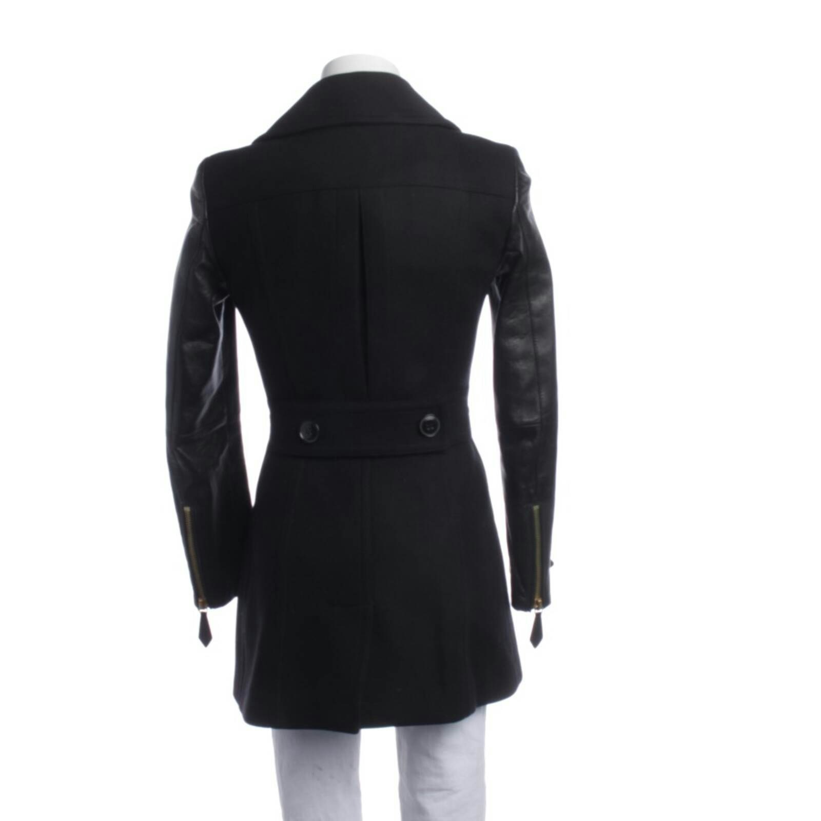 Image 2 of Mid-Season Coat 30 Black in color Black | Vite EnVogue