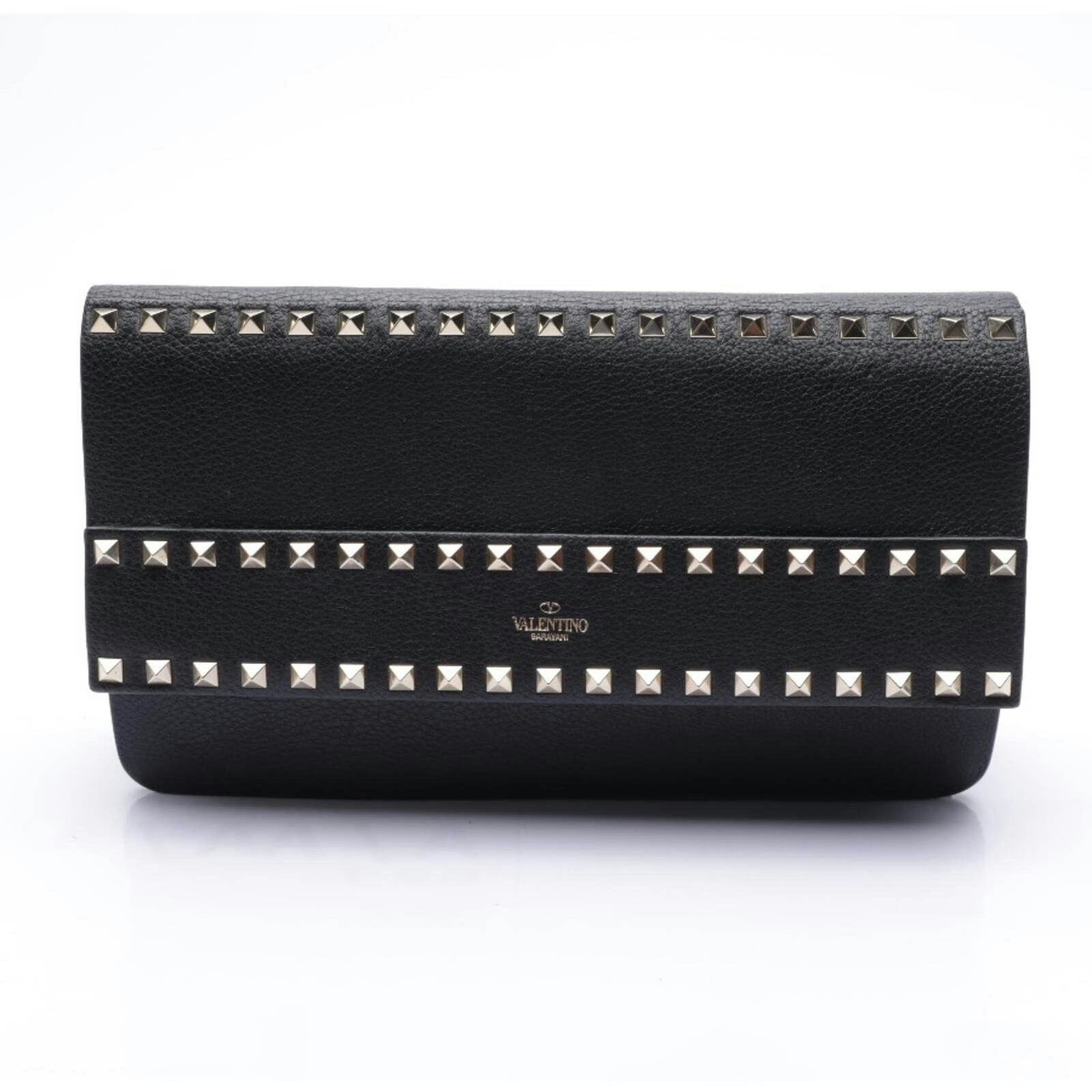 Image 1 of Rockstud Clutch Bag Black in color Black | Vite EnVogue