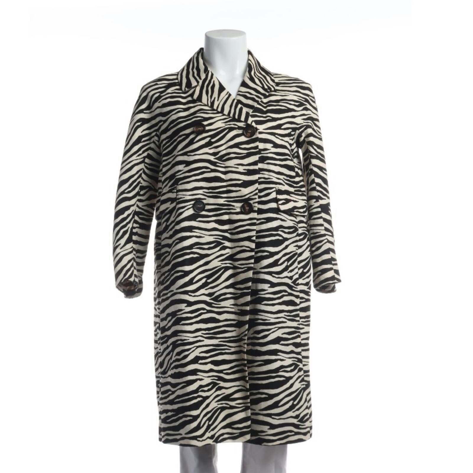 Image 1 of Mid-Season Coat 38 Black in color Black | Vite EnVogue