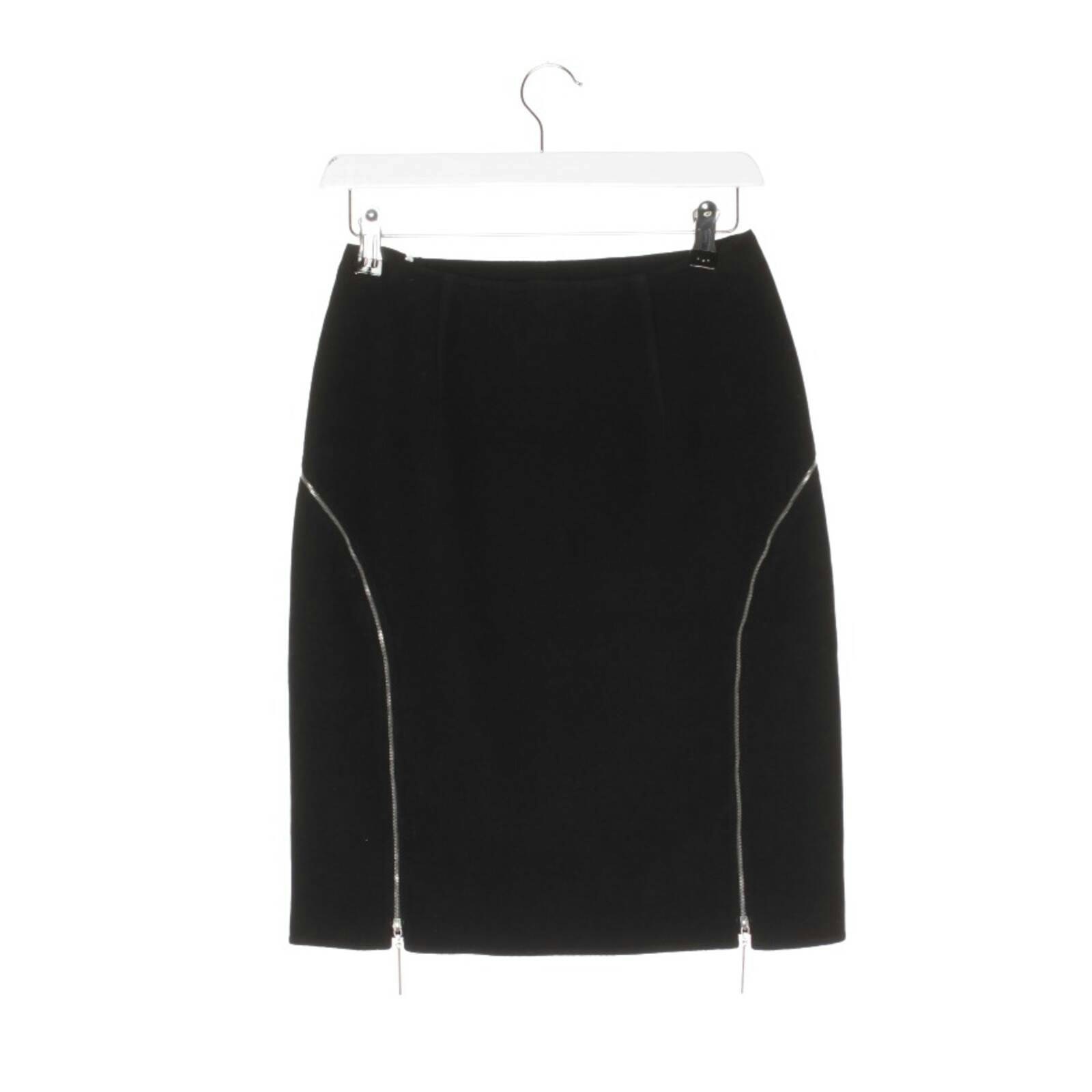 Image 2 of Skirt 34 Black in color Black | Vite EnVogue