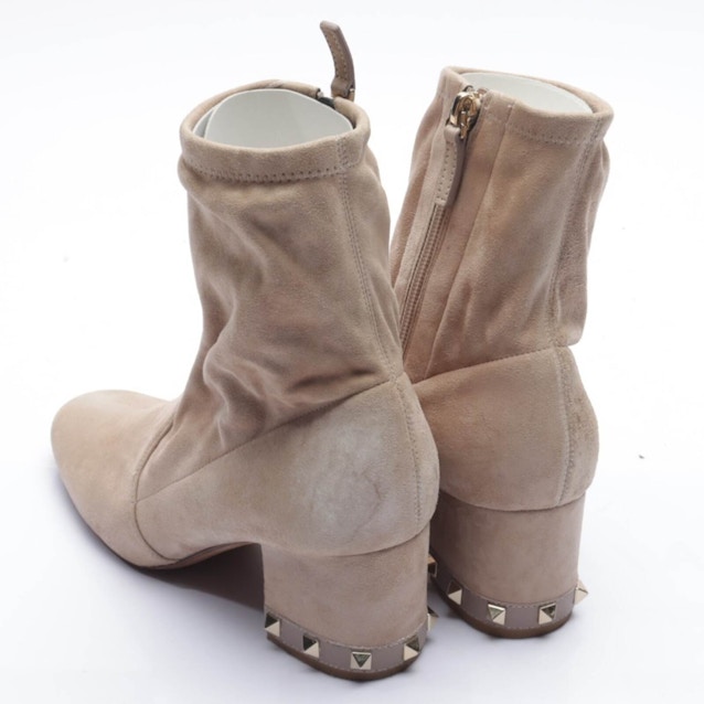 Rockstud Ankle Boots EUR 37.5 Beige | Vite EnVogue