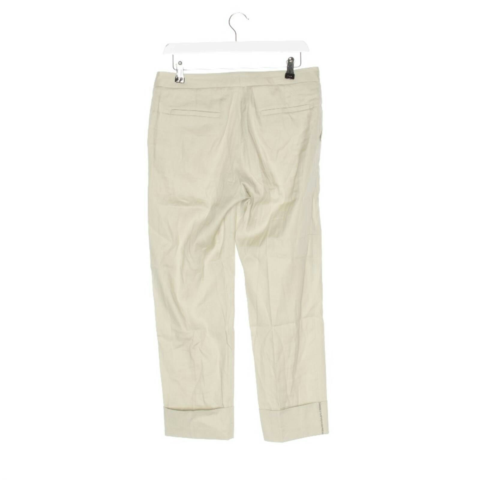 Image 2 of Pants 34 Beige in color White | Vite EnVogue