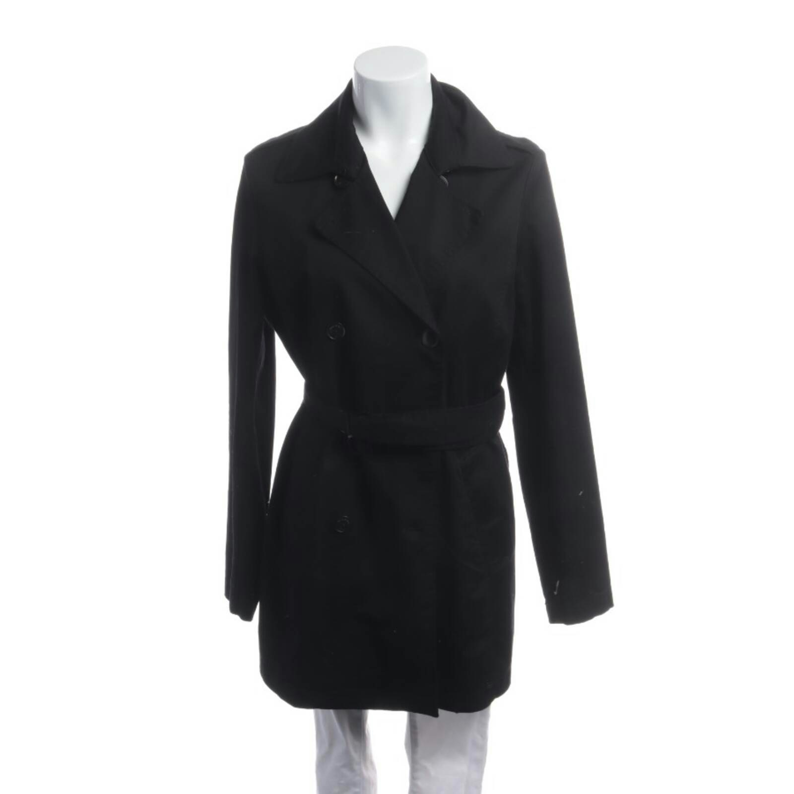 Image 1 of Trench Coat 40 Black in color Black | Vite EnVogue