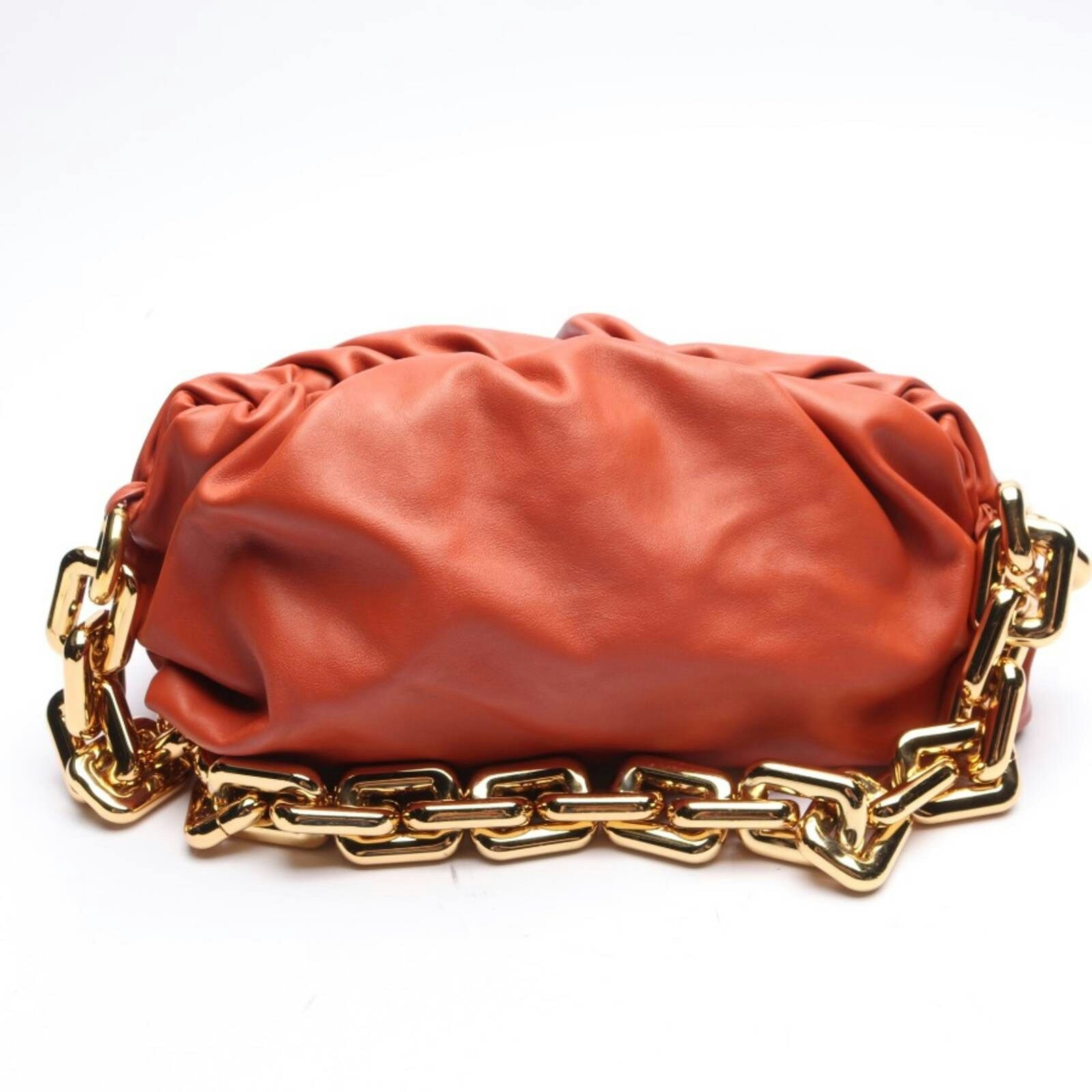 Image 1 of Chain Pouch Shoulder Bag Dark Orange in color Orange | Vite EnVogue