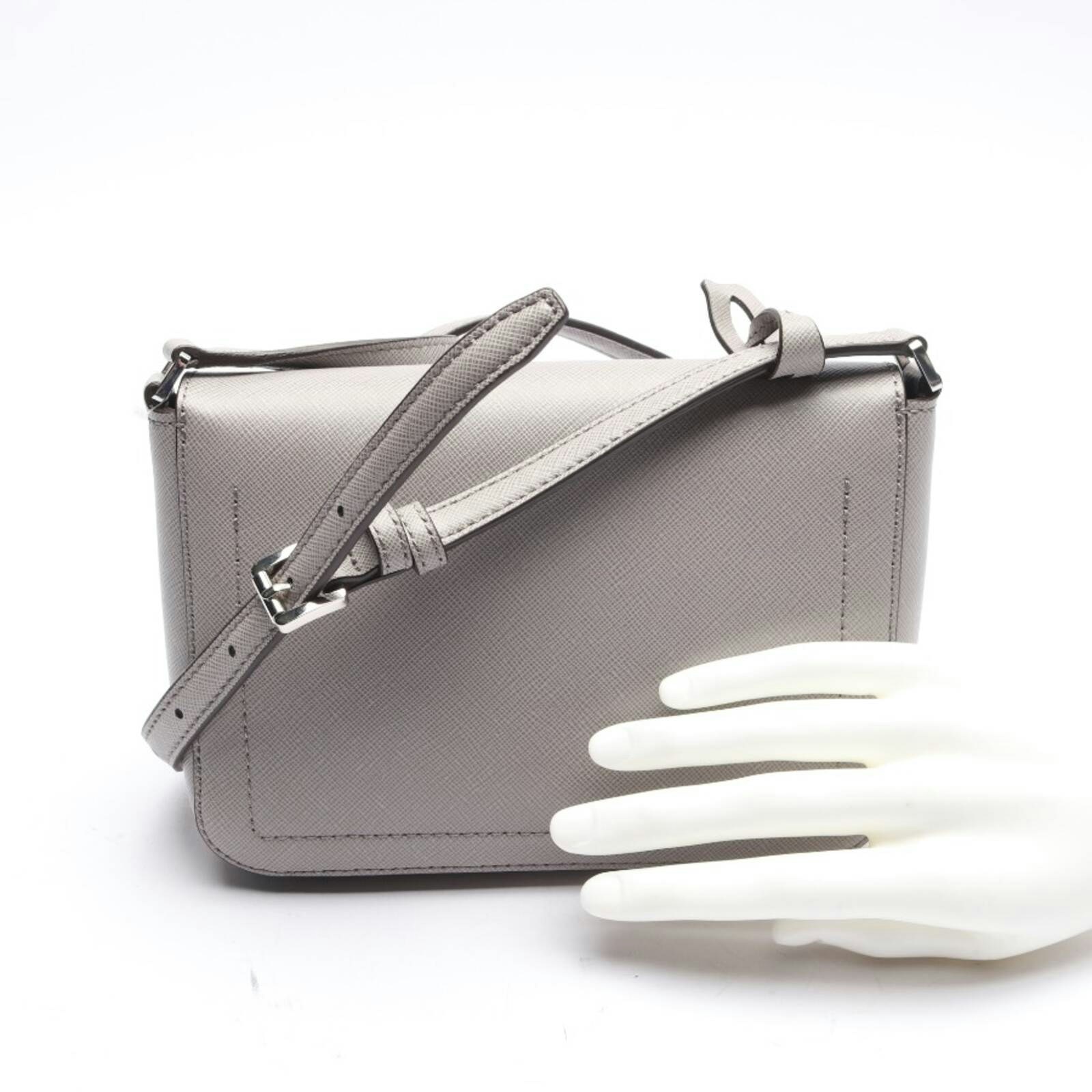 Image 2 of Cross Body Bag Light Gray in color Gray | Vite EnVogue