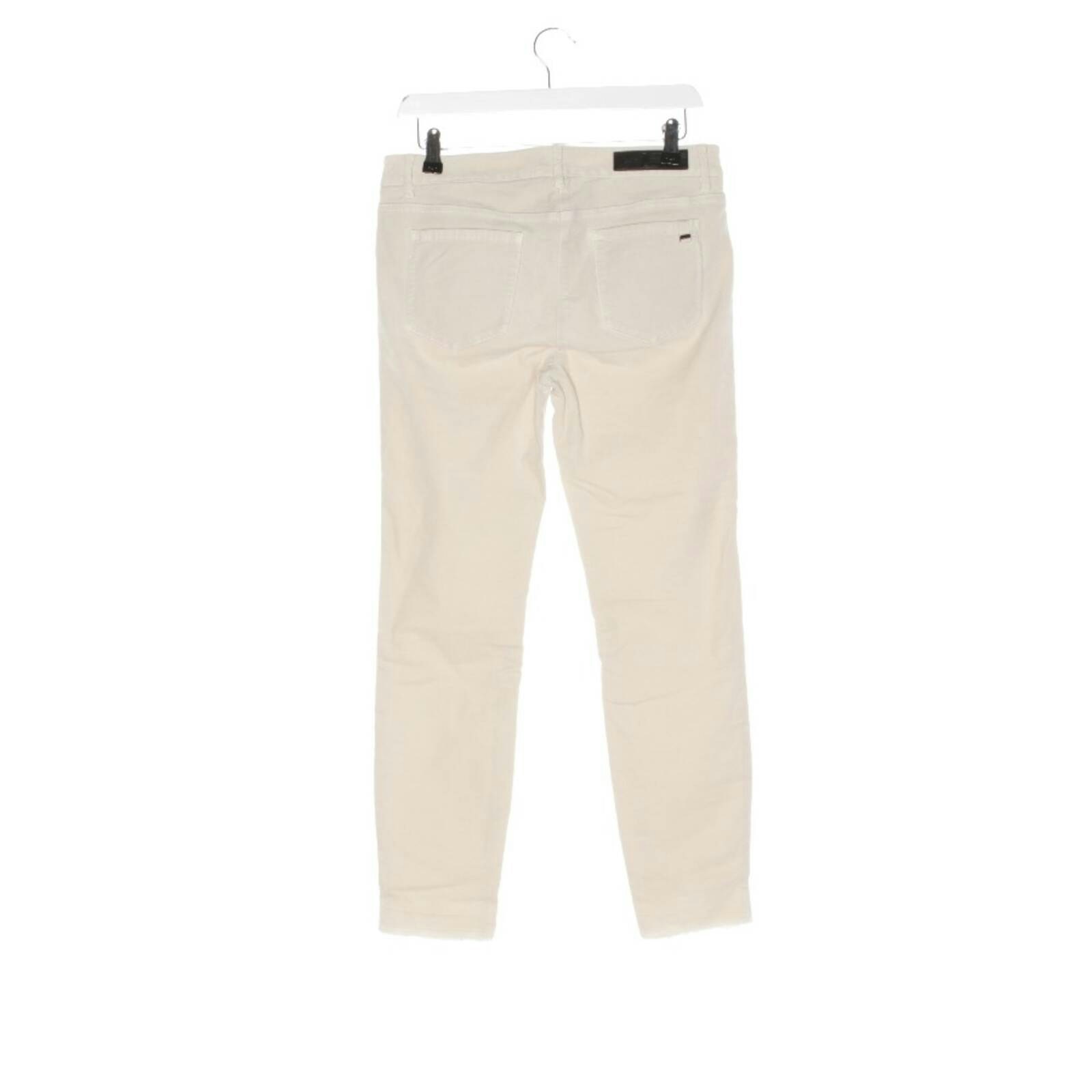 Image 2 of Pants 38 Beige in color White | Vite EnVogue