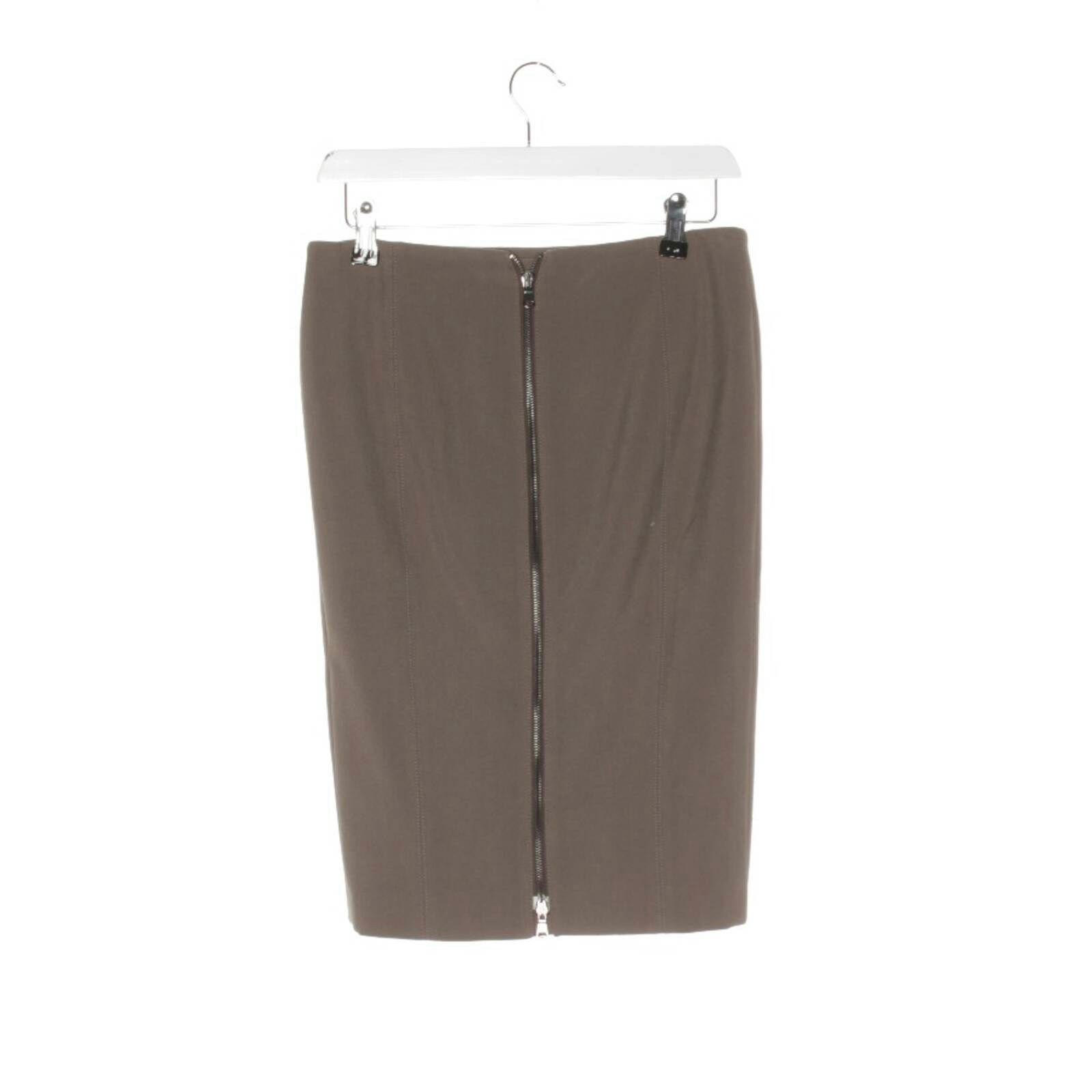 Image 2 of Skirt 34 Brown in color Brown | Vite EnVogue