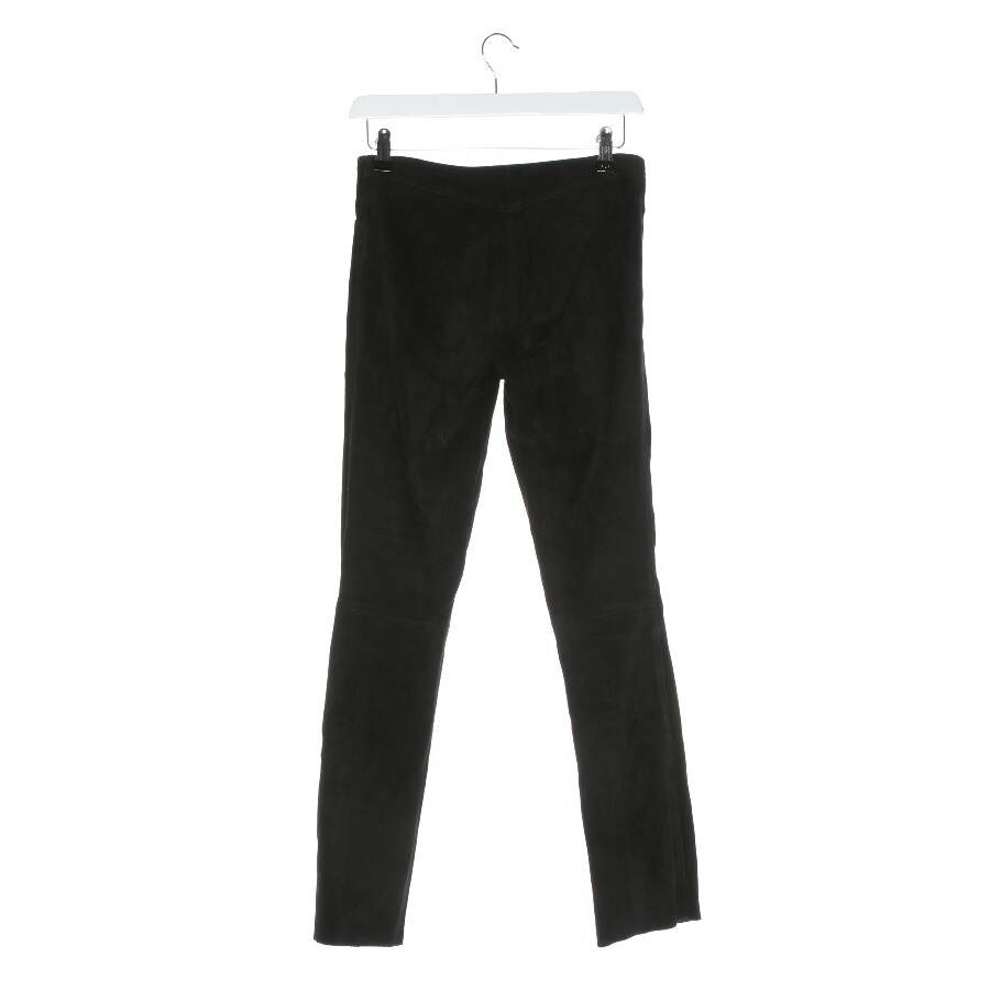 Image 2 of Leather Pants 34 Black in color Black | Vite EnVogue