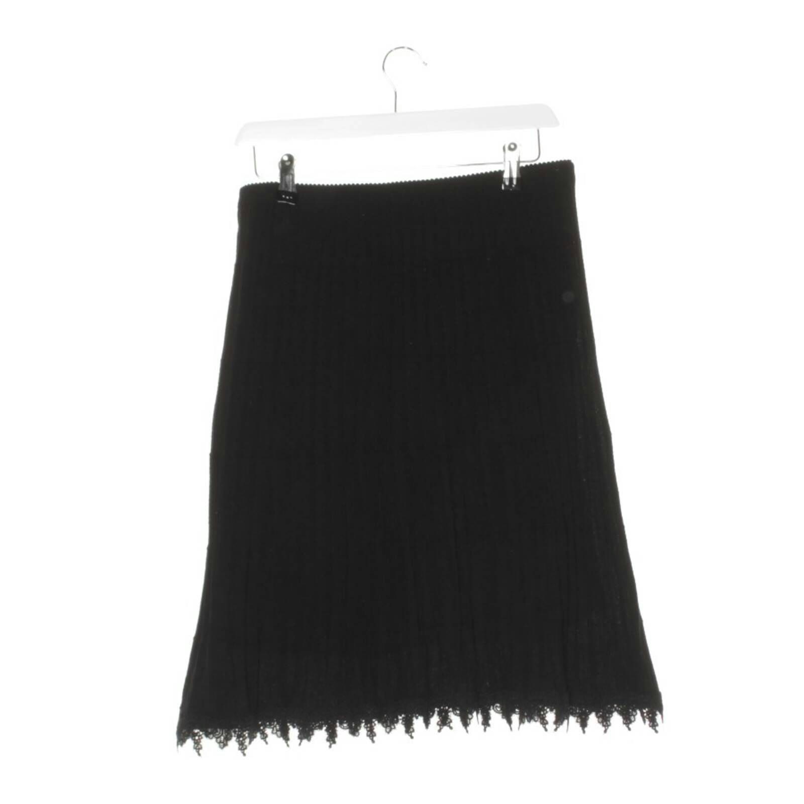 Image 2 of Skirt 38 Black in color Black | Vite EnVogue