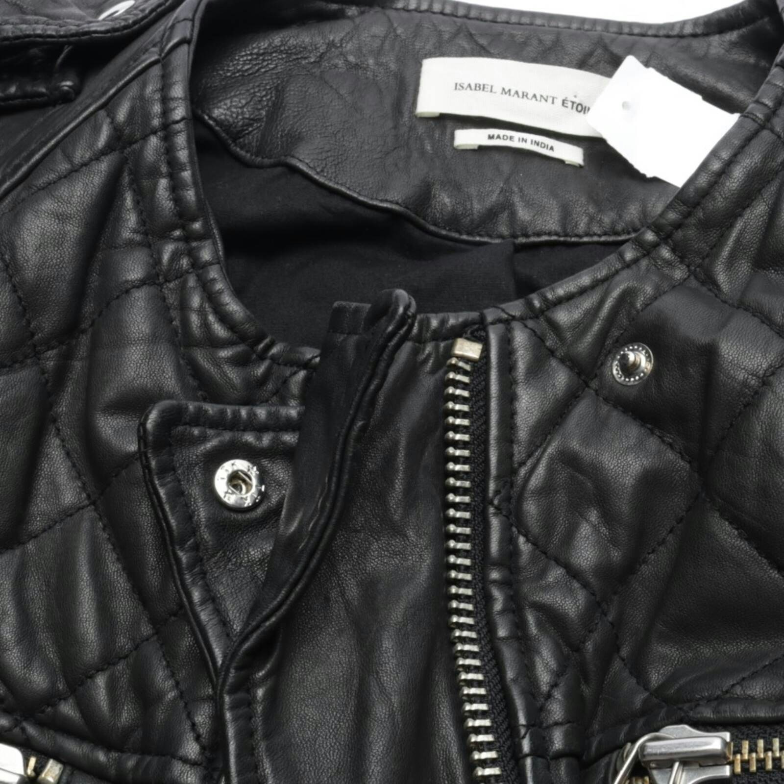 Image 3 of LeatherJacket 34 Black in color Black | Vite EnVogue