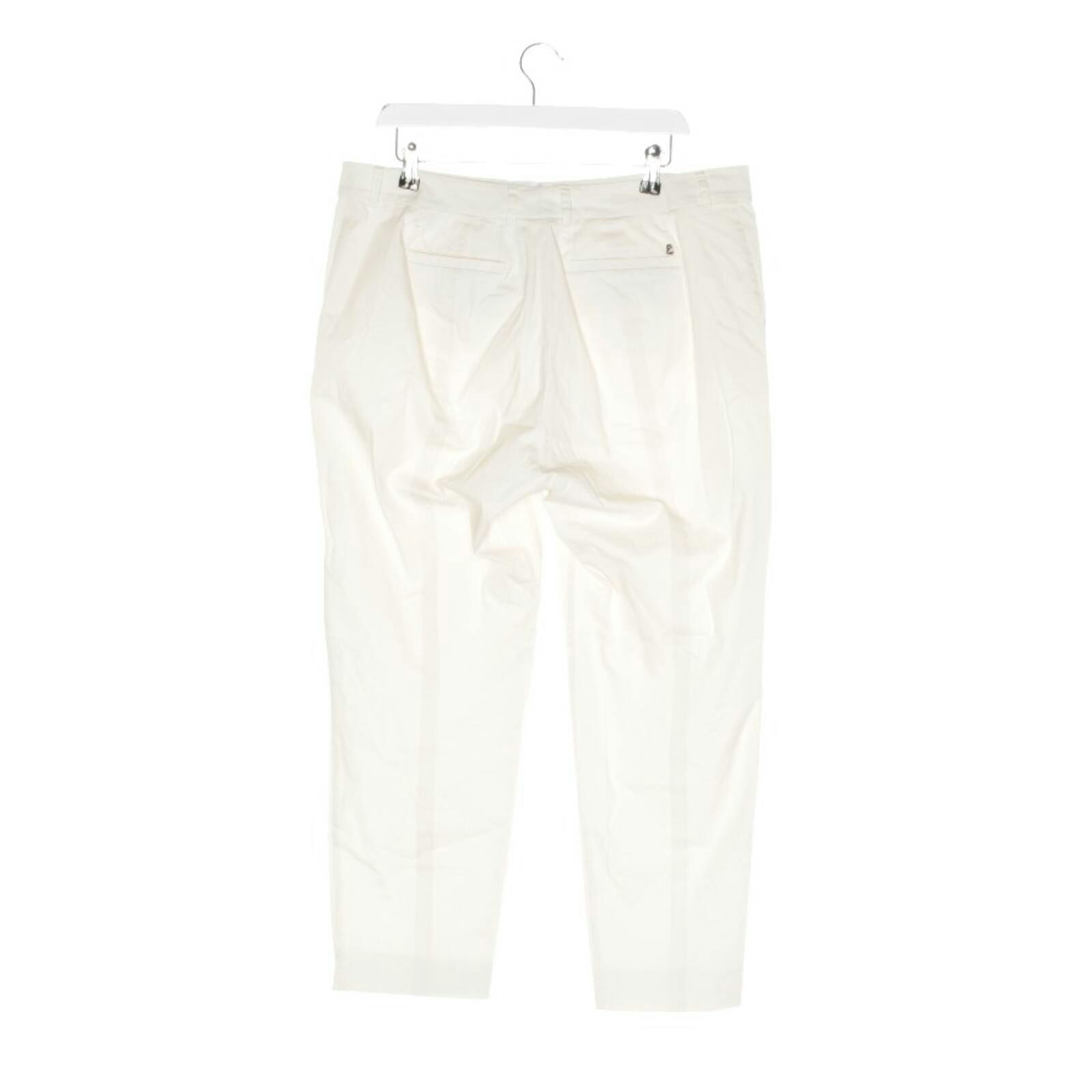 Image 2 of Pants 46 Beige in color White | Vite EnVogue