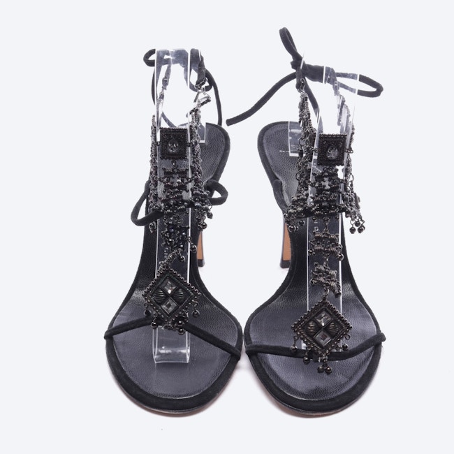 Image 4 of ankle strap-pumps D 37 black in color black | Vite EnVogue